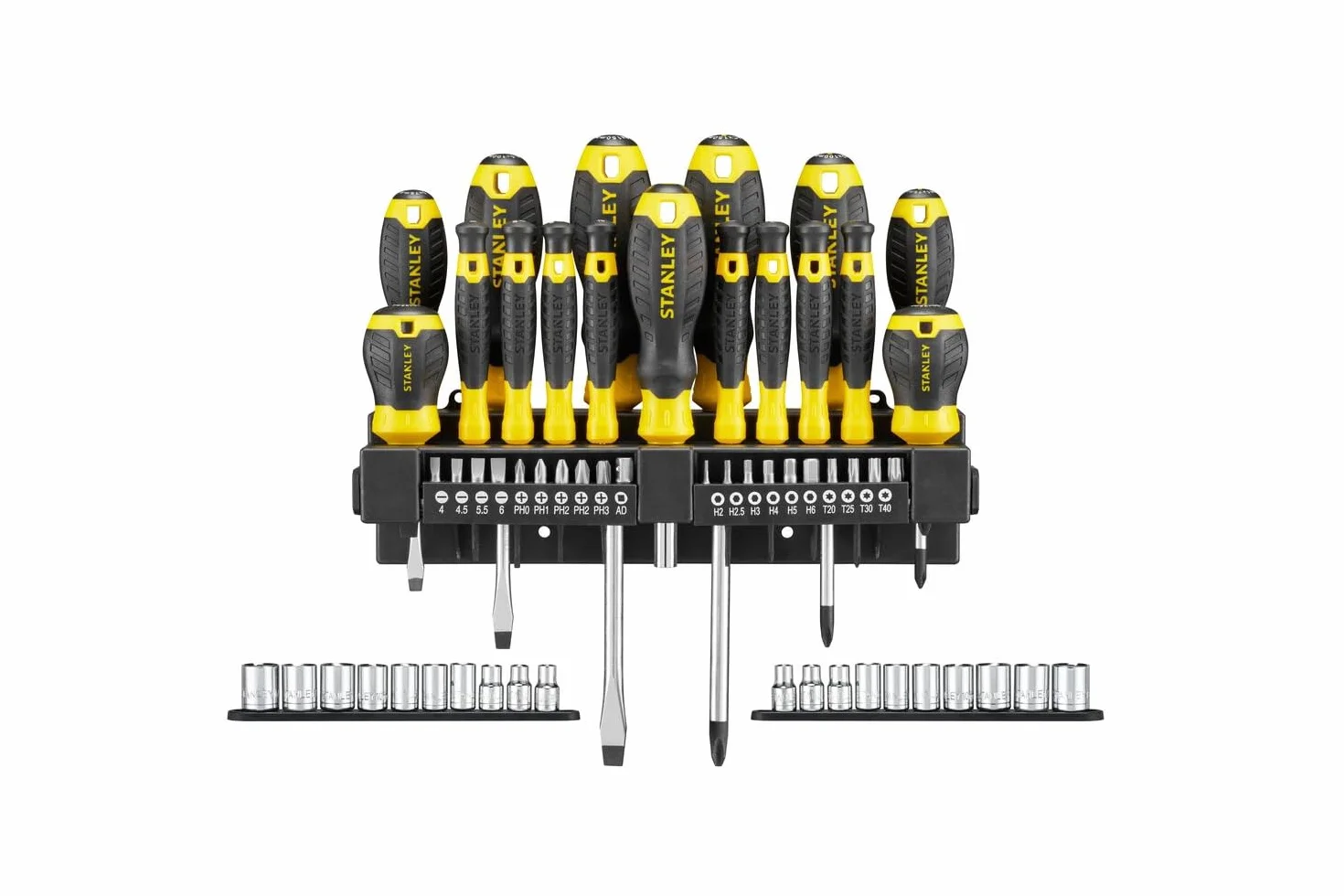 STANLEY STHT0-62143 Set 57 Pezzi Giraviti e Inserti e Chiavi a Bussola