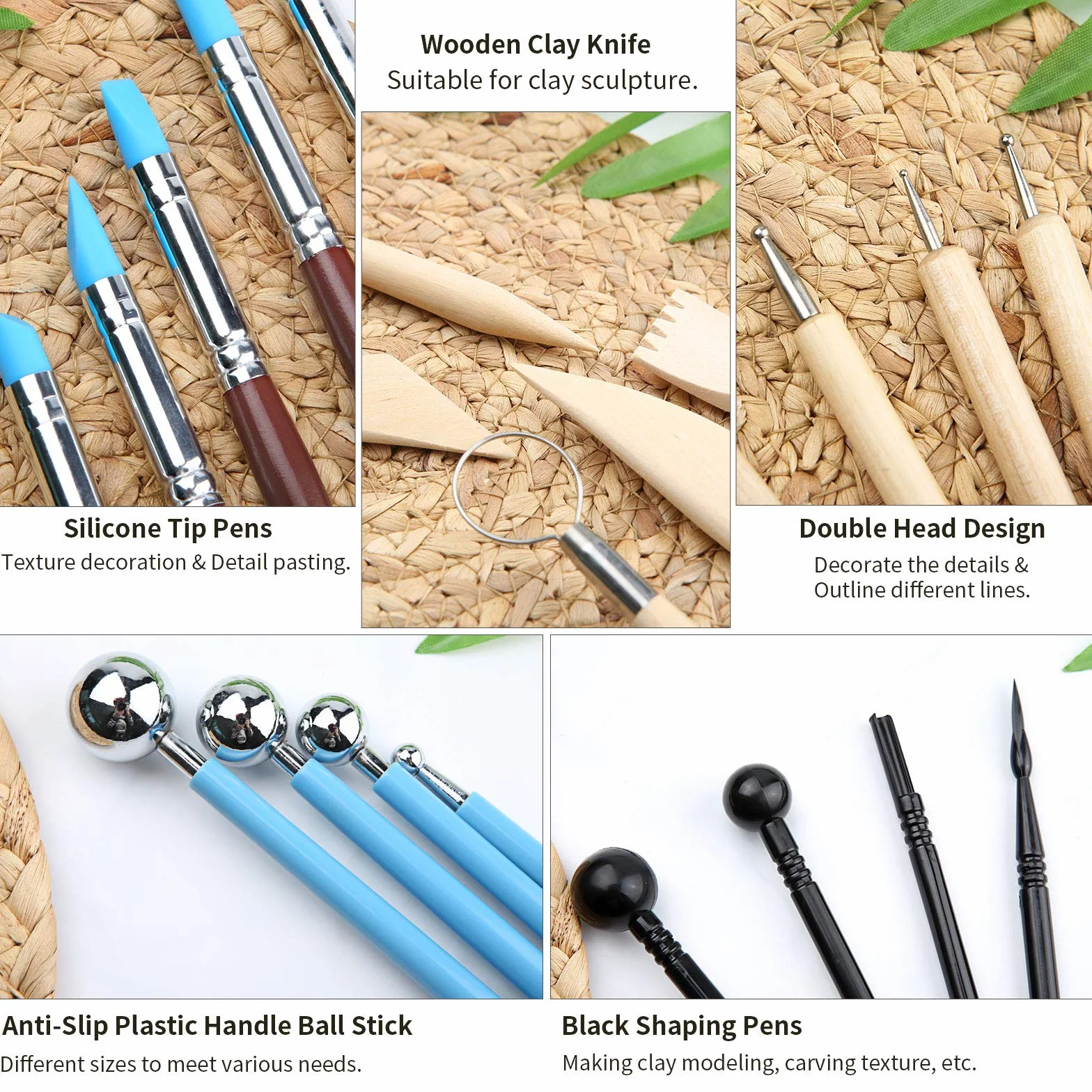 Attrezzi Ceramica, 25 Pezzi Strumenti Di Ceramica, Attrezzi Scultura Attrezzi Scultura Argilla Strumenti Di Argilla Polimerica Polymer Clay Tools Ceramiche Di Attrezzi Sculpting Tool Con Borsa.