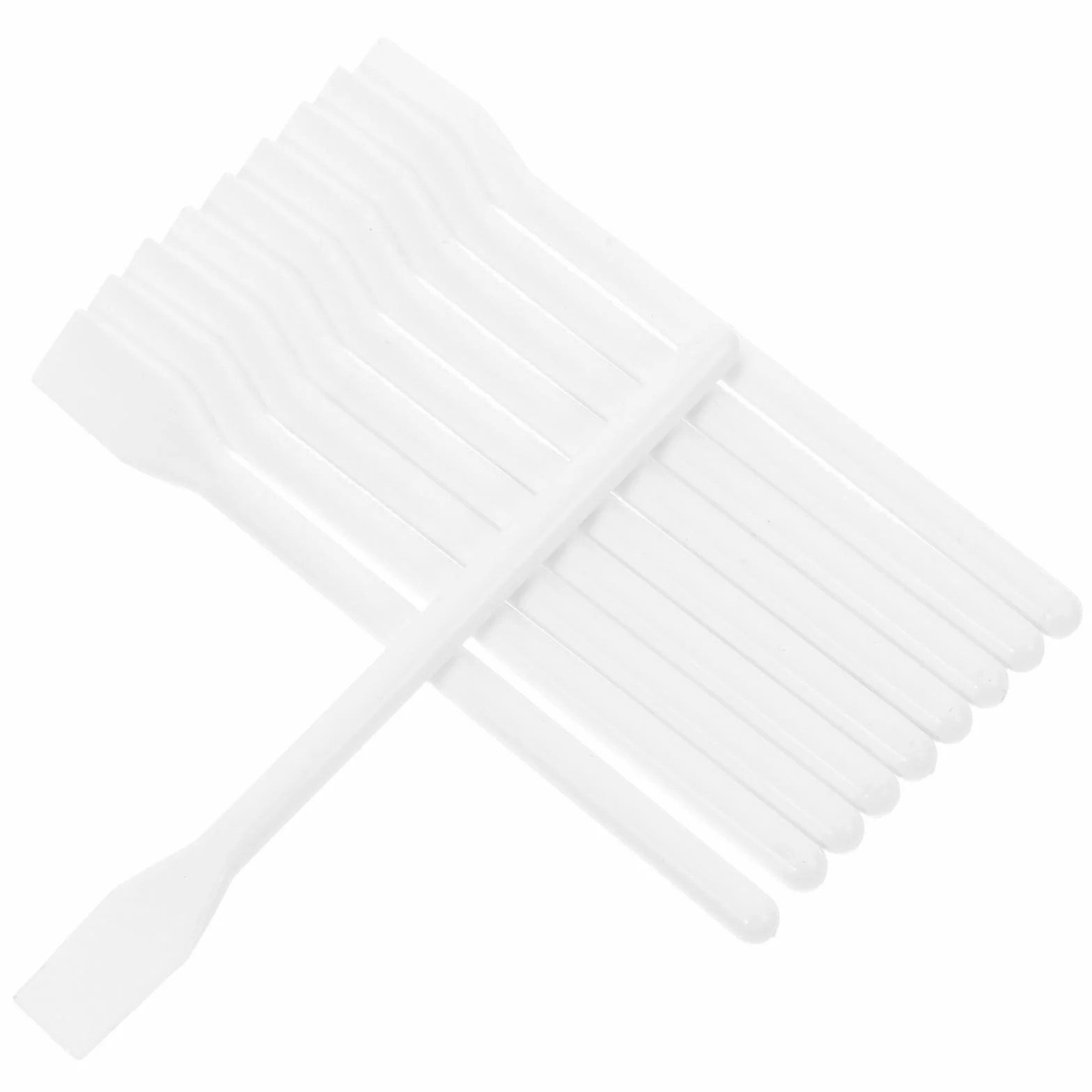 SUPVOX Bastoncini per Miscelazione in Plastica 10 Pezzi Leggeri e Portatili per Casa e Ufficio Applicatore Spatola per Colla e Trucco Bianco