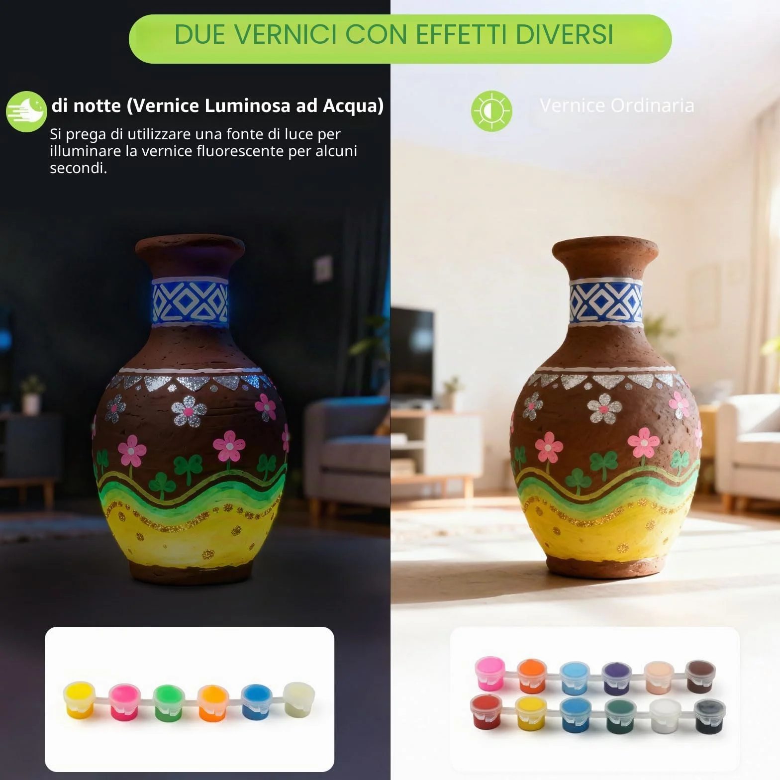 MYDOVA Ruota in ceramica per bambini, kit completo di pittura in ceramica, arte e artigianato per bambini dai 6 ai 12 anni con confezione da 3 argille per asciugare all'aria e strumenti di scultura