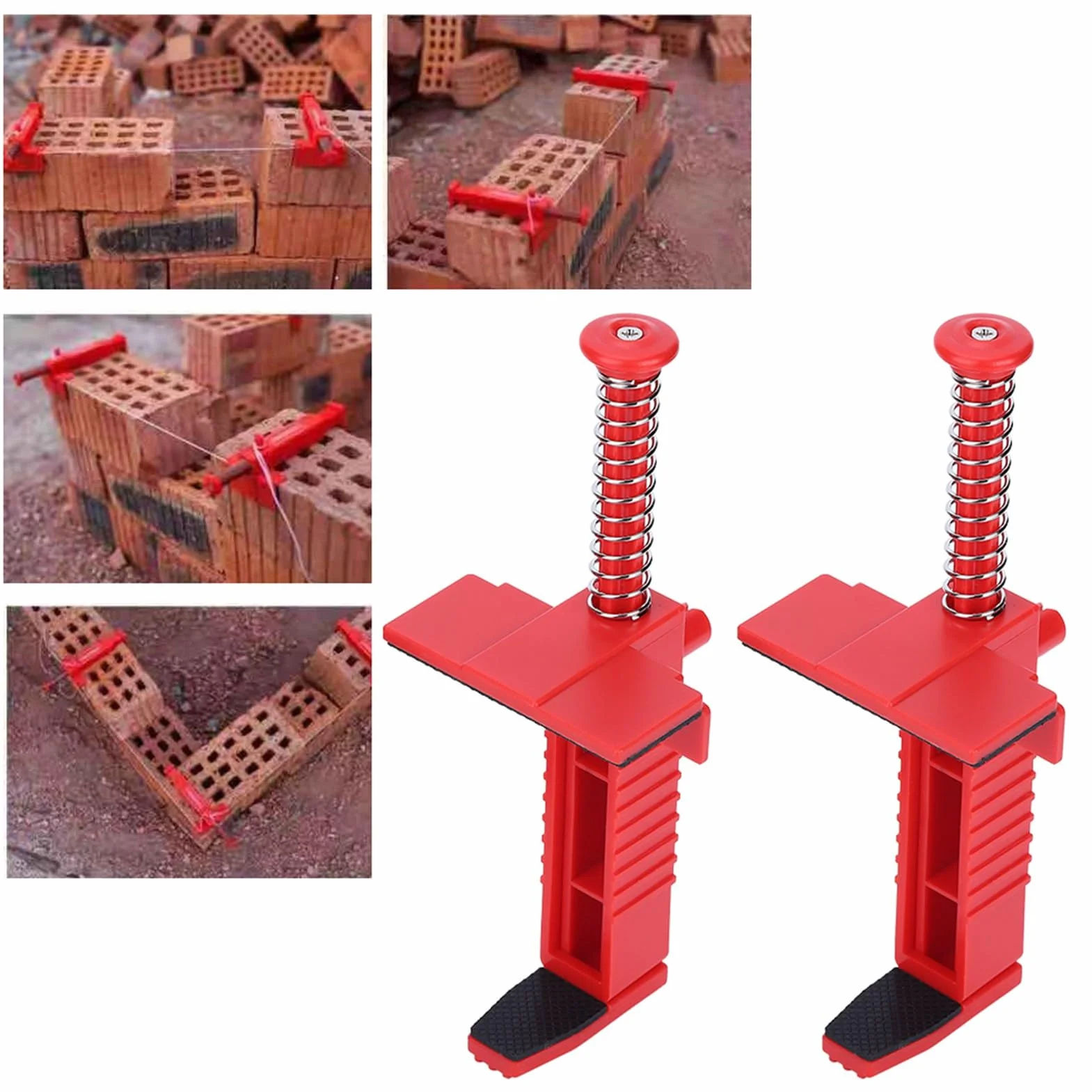 Joyzan Mattoni Filo Corridore Cassetto, Mattone Fodera Corridori Livellamento Strumento di Fissaggio Cazzuola per Costruzione Edilizia Liner Morsetti Muratura Misurazione Accessorio Ingegneria Linee