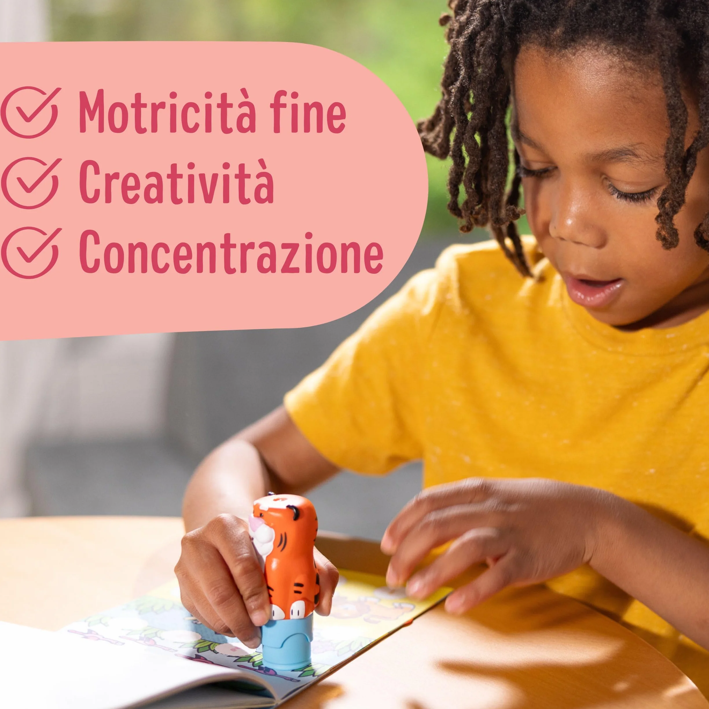 Melissa & Doug Sticker WOW! Timbratore di Adesivi e Blocco Attività di 24 Pagine con 300 Adesivi - Tigre, Gioco Educativo per Lavoretti Artistici, Bambini, 3+ Anni - Certificati FSC