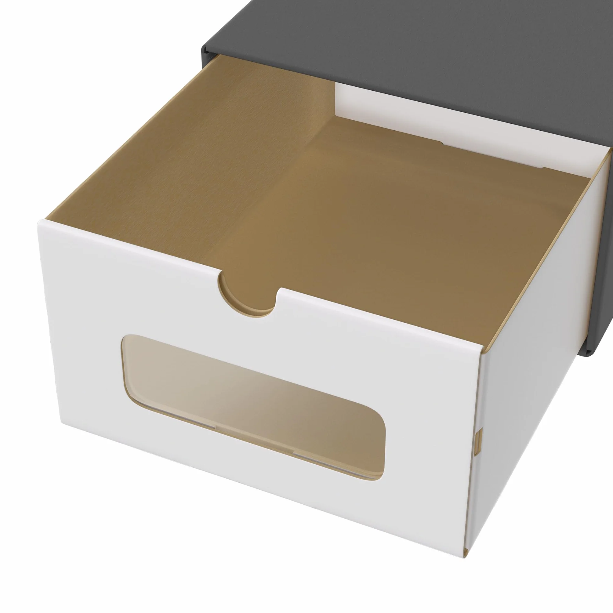 ACXIN Set di 20 scatole per scarpe, impilabili, cassetti con finestra trasparente, cartone in carta kraft, 34,5 x 23,5 x 13,5 cm, colore: antracite