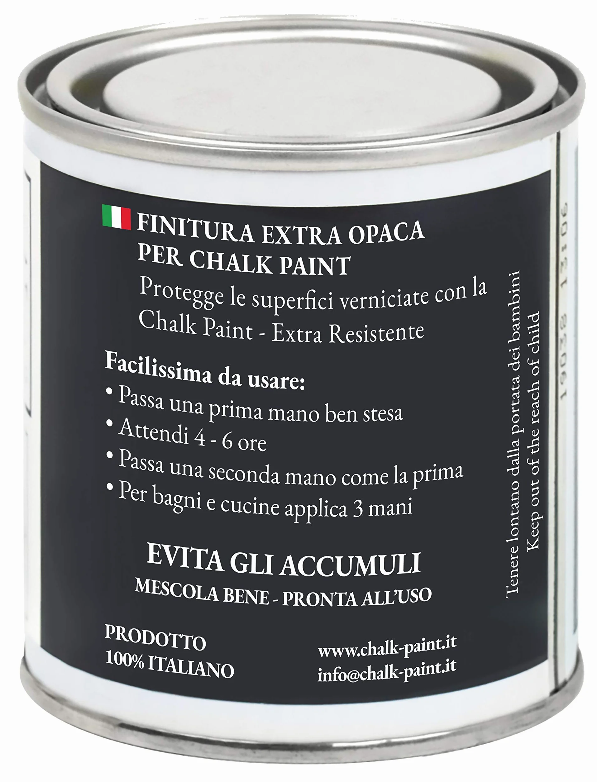 FINITURA per Chalk Paint FINISH PROTETTIVO TRASPARENTE OPACO Extra Resistente - Proteggi il tuo lavoro (250 ml)