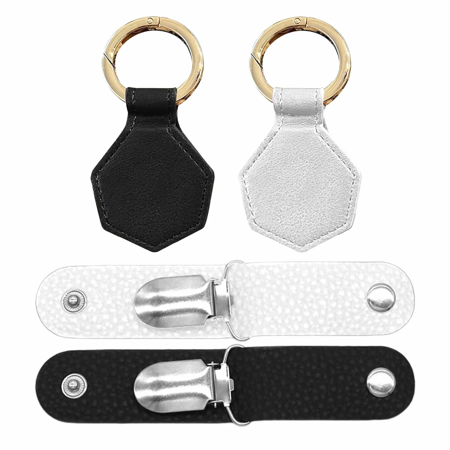 Clip Magnetica Per Cappello Da 4 Pezzi In Pelle, Clip Da Appendere Per Borsa, Clip Esagonale