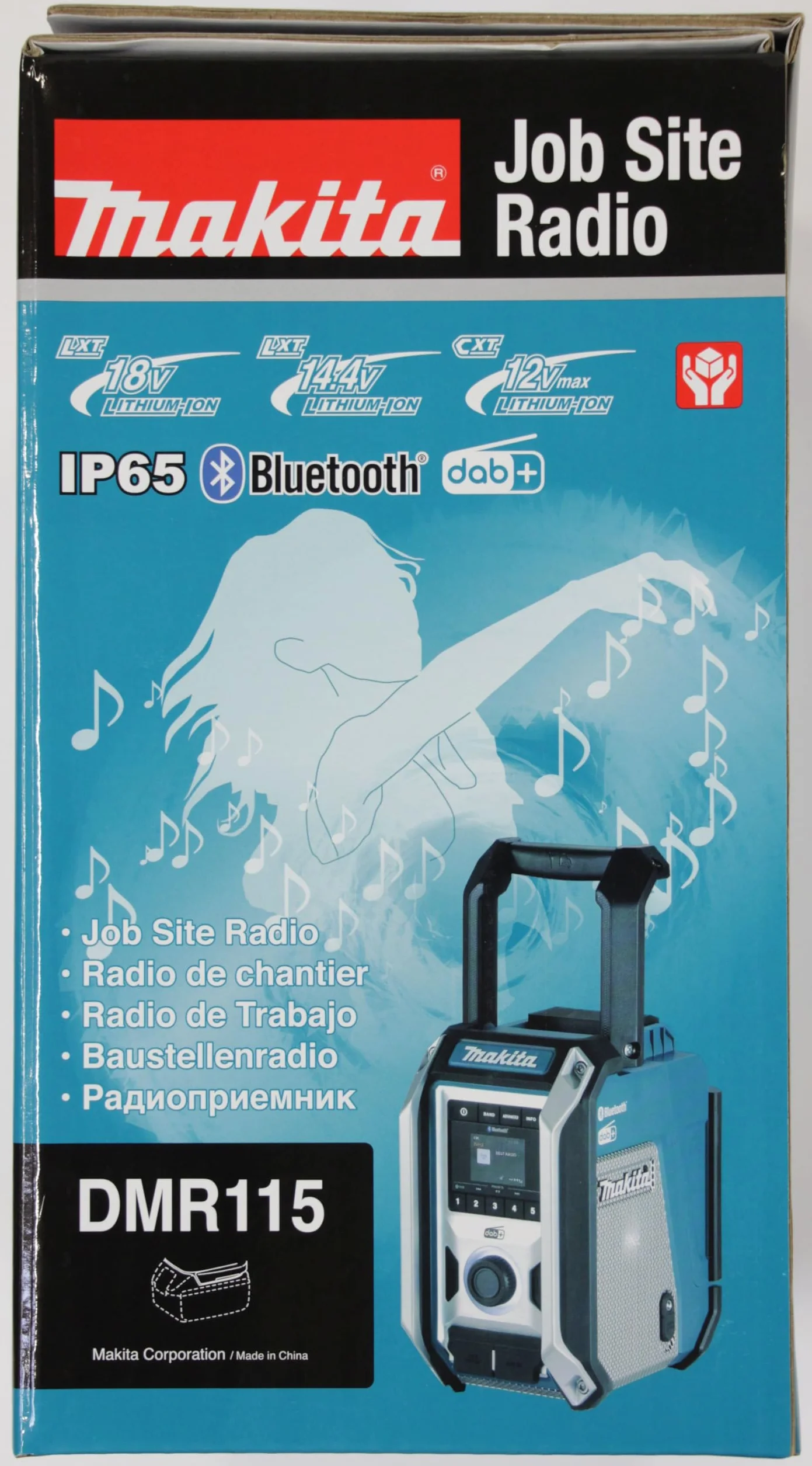 Makita DMR115 radio Worksite Black, Blue