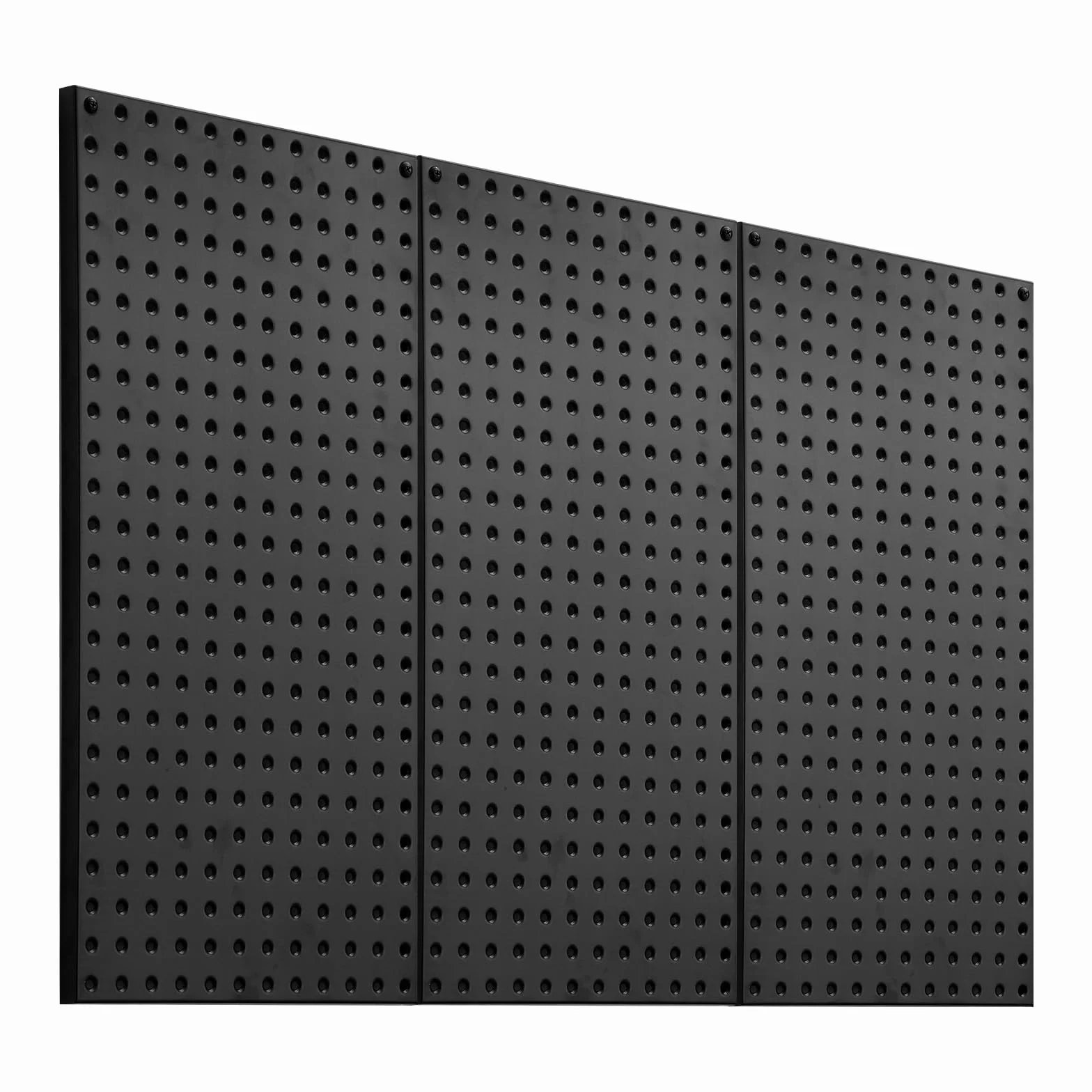 VEVOR Pannello Forato da Muro 609,6x304,8 mm Organizzatore per Garage in Metallo da Parete con 3 Pannelli Forati, Kit per Organizzazione Attrezzi per Ufficio, Studio Artigianale, Cucina, Casa, Nero