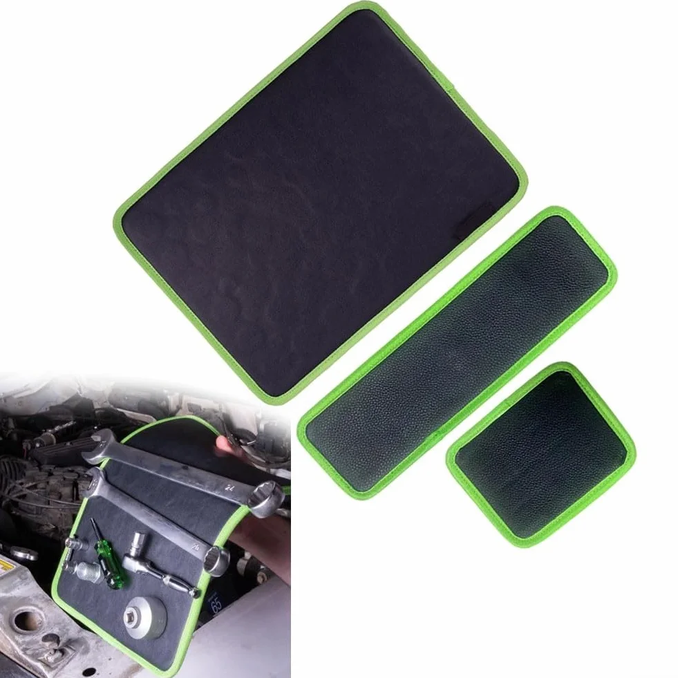Vassoio magnetico per attrezzi e piccole parti metalliche, tappetino magnetico progettato per riparazione auto e organizzazione officina (S)