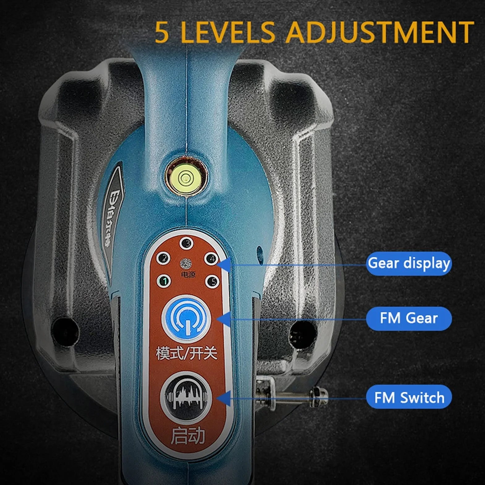 Piastrellista, vibratore Elettrico per Piastrelle, Strumento di livellamento Automatico, Piastrelle per Pavimenti e Rivestimenti Assorbimento Massimo 100 kg (Dimensioni: 2 batterie) (2 batte