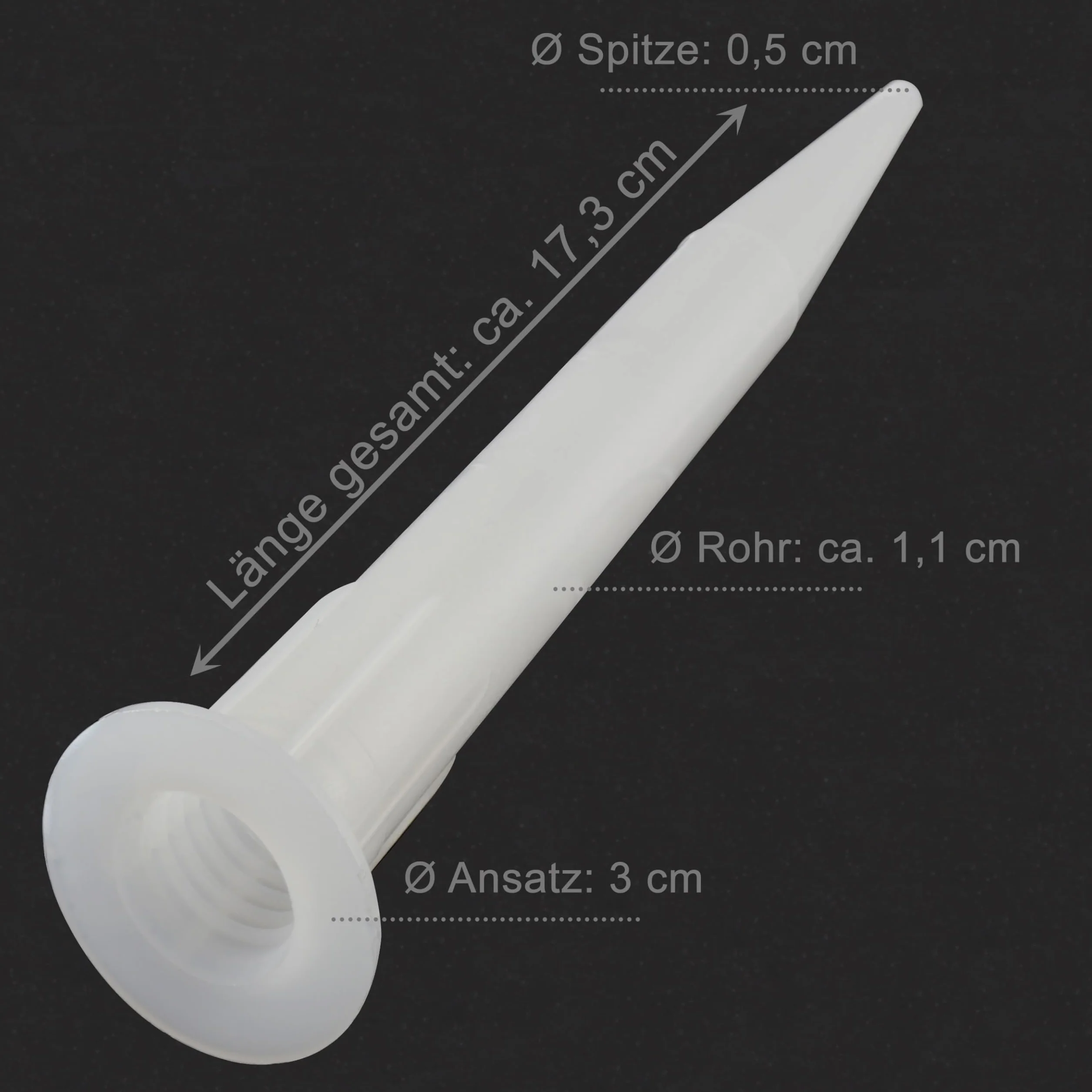 Sika Ugello extra lungo, punte per cartucce Sika | anche per silicone | trasparente, lunghezza circa 17,5 cm / 1 pezzo