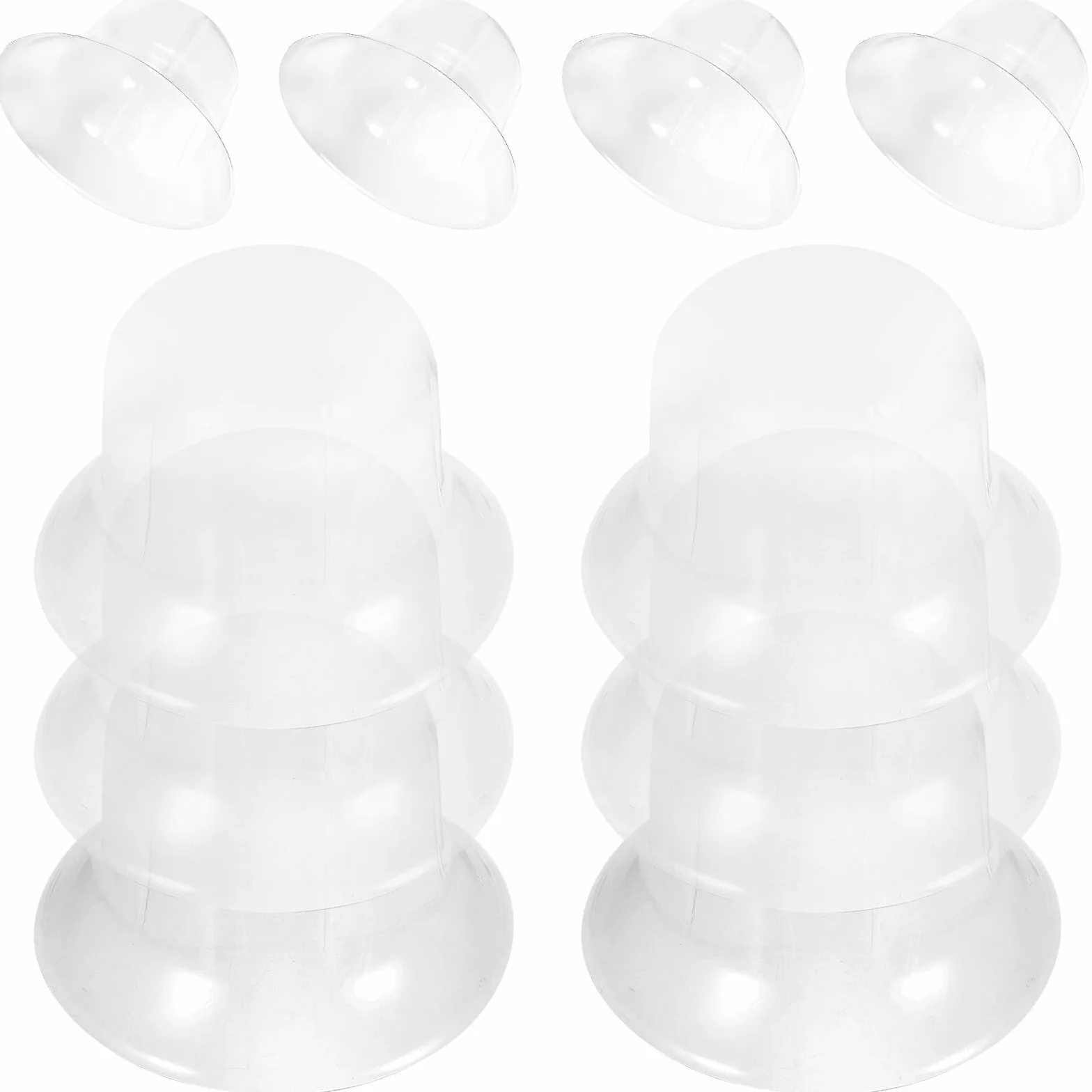10 Pezzi Supporto per Cappelli in Plastica Pvc, Porta Cappello Interno Comodo per Organizzazione e Conservazione, per Cappelli da Pescatore e Cappellini, Set