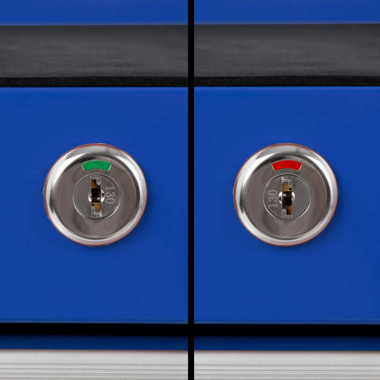 EBERTH Carrello da officina, carrello portautensili in metallo, vuoto, 10 cassetti, verniciato a polvere blu, 2 ruote piroettanti con freno, cassetta portautensili, arrotolabile, per autofficina