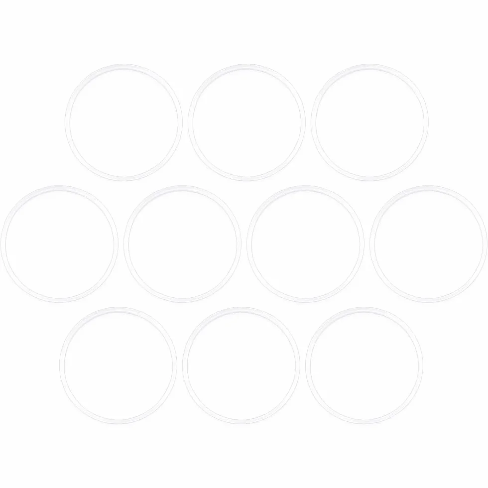Anelli in plastica bianco per acchiappasogni Ø interno 7,7 cm Ø esterno 8,2 cm 6 mm 10 pezzi