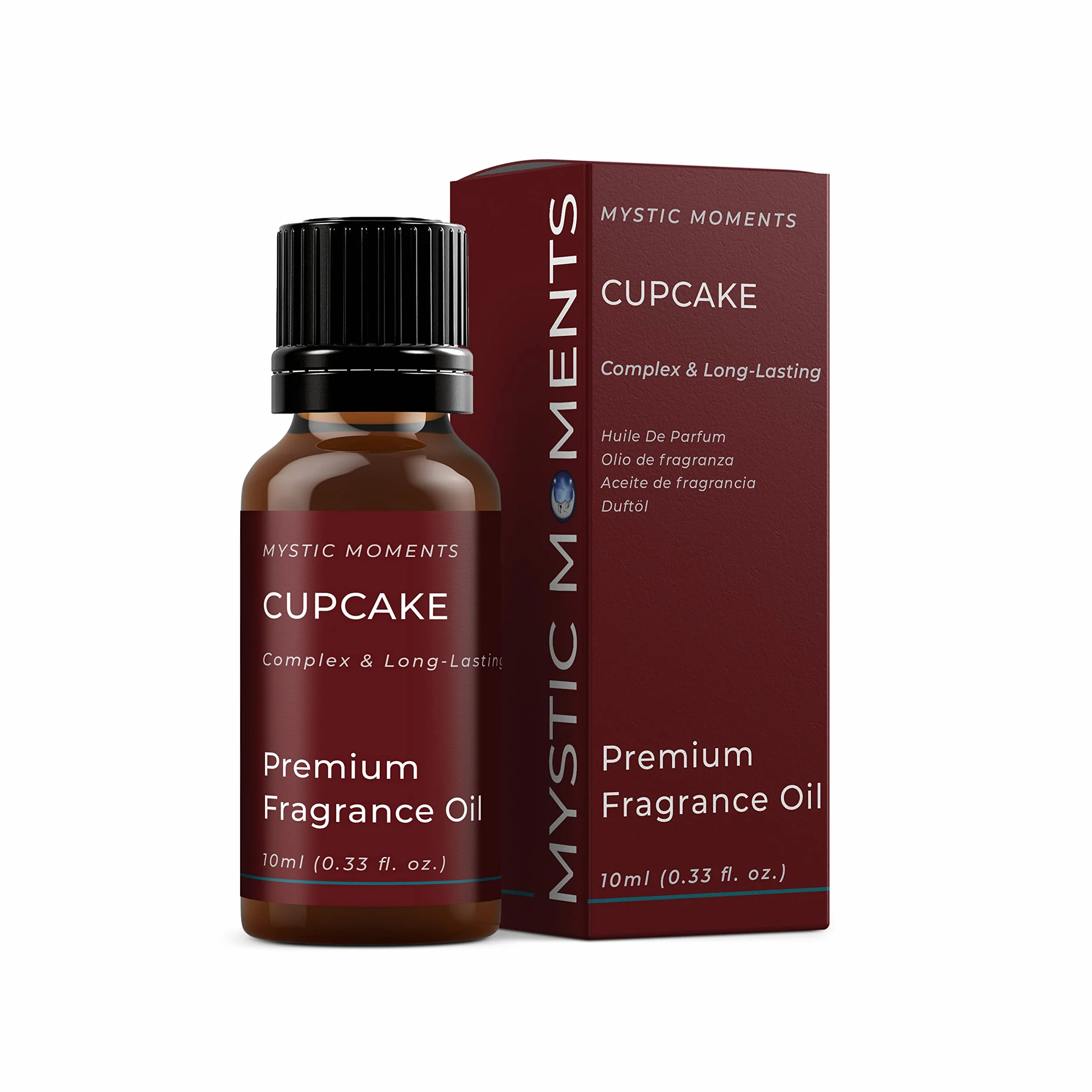 Mystic Moments | Olio di fragranze di cupcake - 10 ml - perfetto per saponi, candele, bombe da bagno, bruciatori ad olio, diffusori e articoli per la cura della pelle e dei capelli