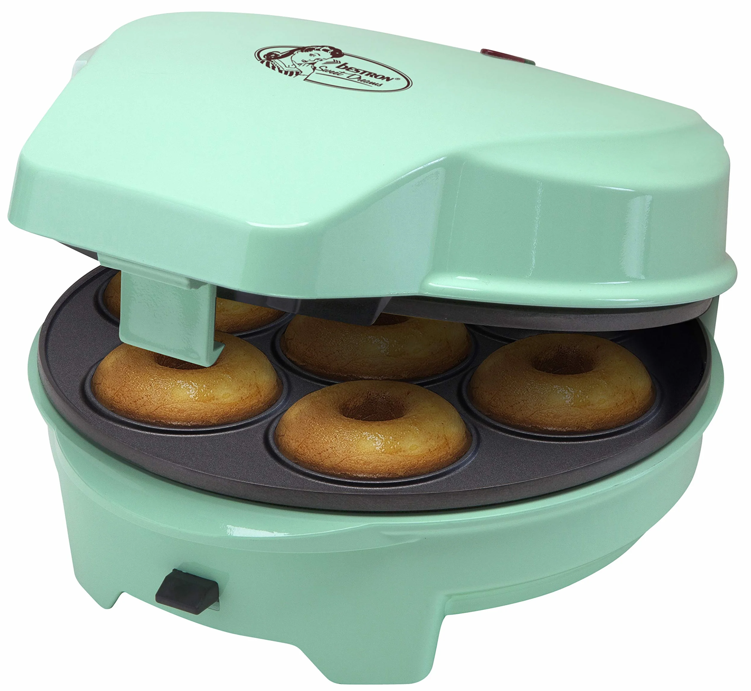 Bestron ASW238 Stampo per Torte 3-in-1, 700 W, Copper, Menta