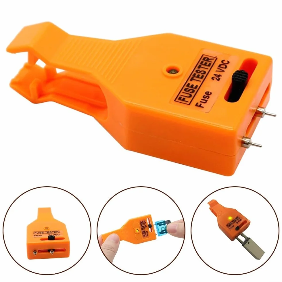 Tester per fusibili auto regolabile e strumento estrattore compatibile con varie dimensioni di fusibili per test e rimozione rapidi