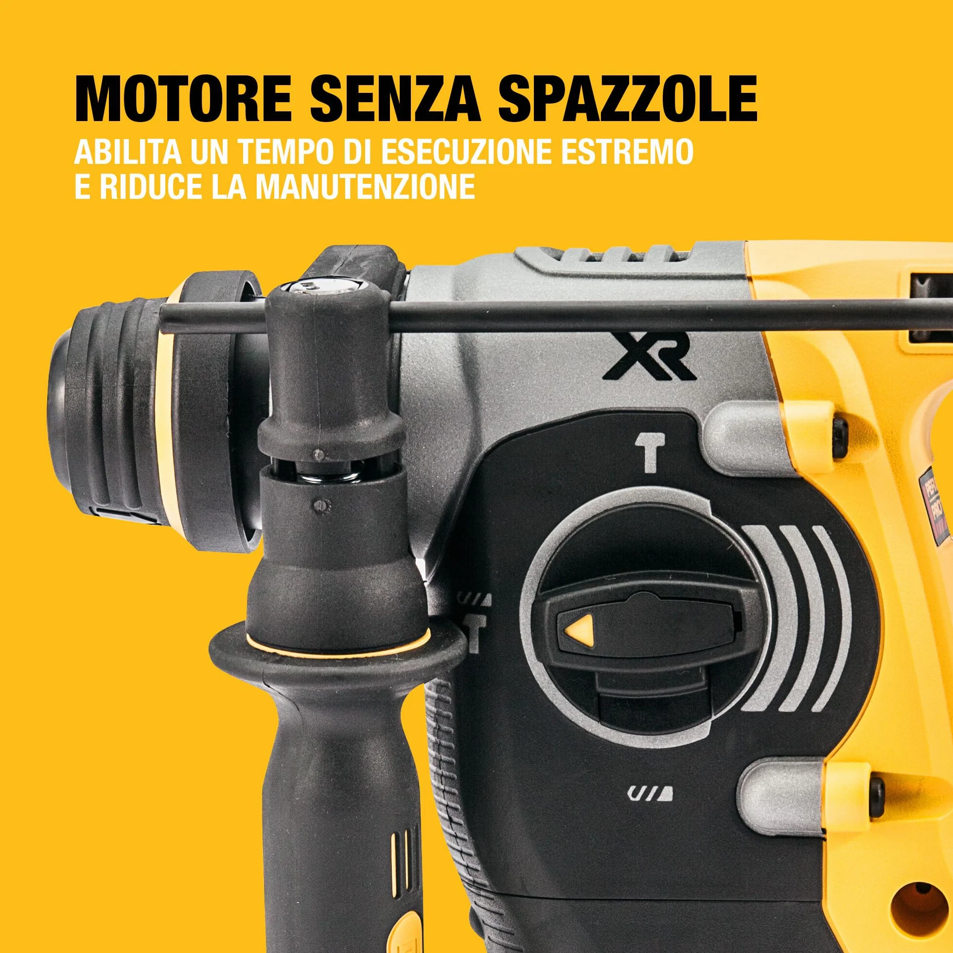 DEWALT 18V XR Trapano a Percussione Brushless 24mm SDS-Plus con 2 batterie da 5Ah, Caricabatterie Multi-Voltaggio XR e Kitbox TSTAK Heavy Duty, DCH273P2T-QW
