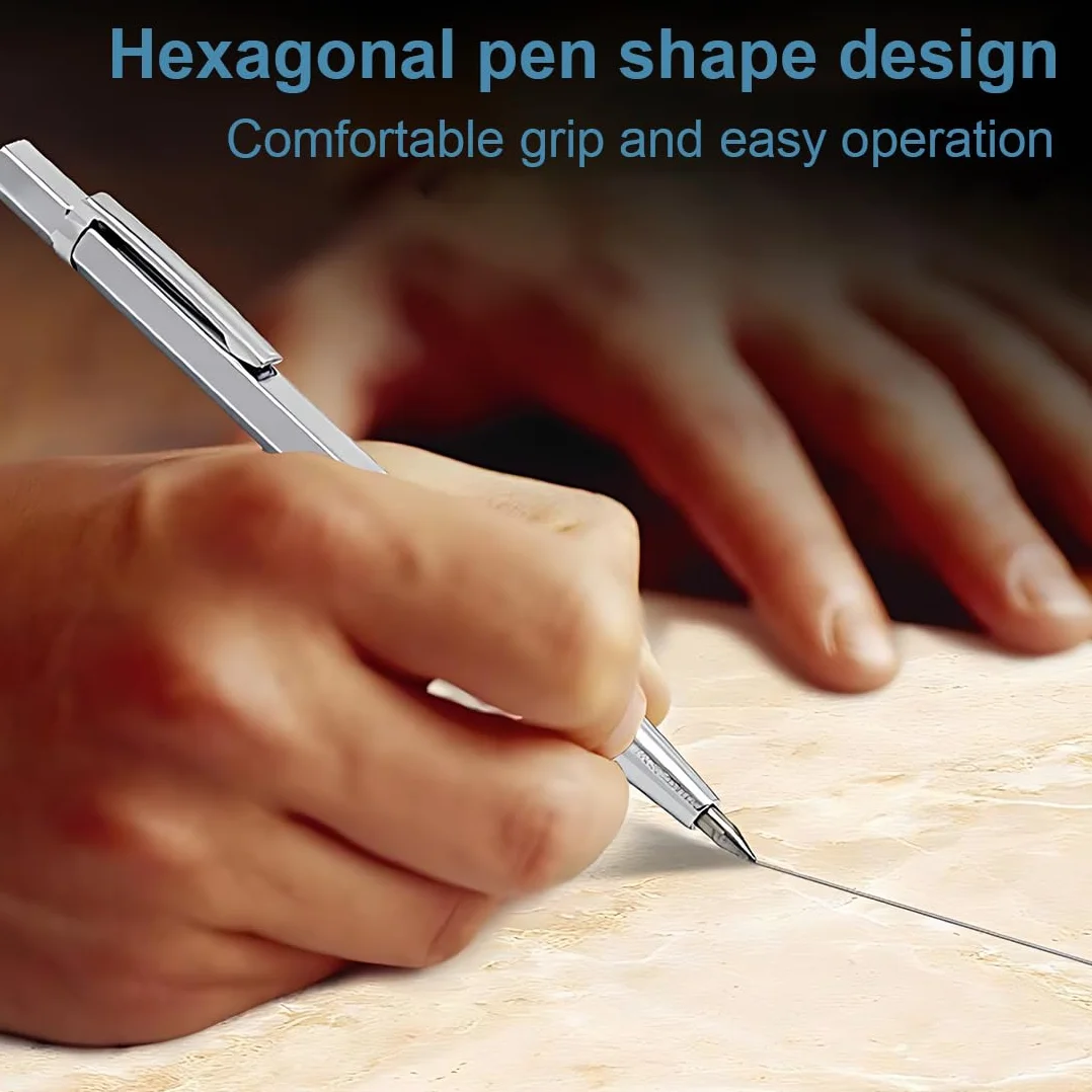 2 Pezzi Penna per Incisione Carburo di Tungsteno, Scriber Tool, Penna Incisione della Punta per Legno, Metallo, Plastica, Ceramica e Vetro