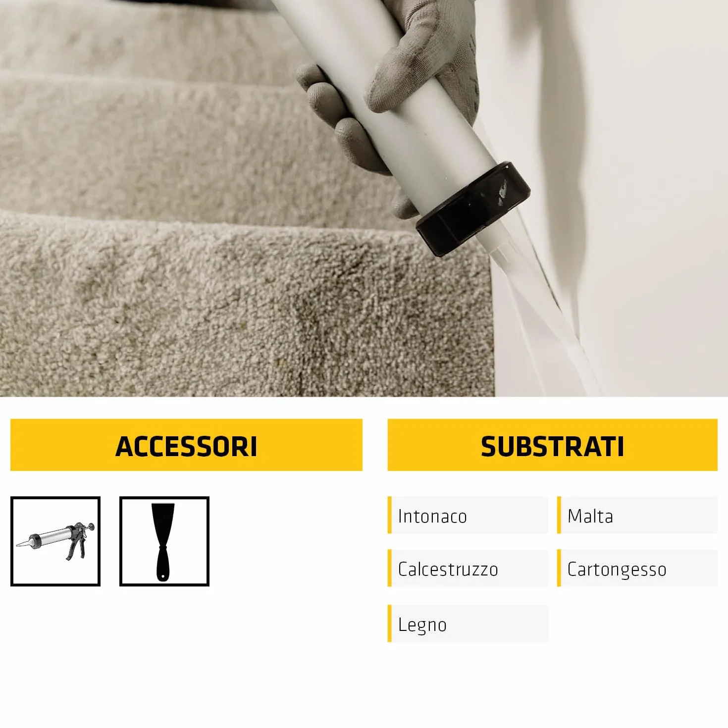 SIKA - Sigillante effetto intonaco - SikaSeal 158 Texture, Bianco - Riempie buchi e crepe nei muri in modo invisibile - Pronto all’uso, si mimetizza perfettamente - 310ml