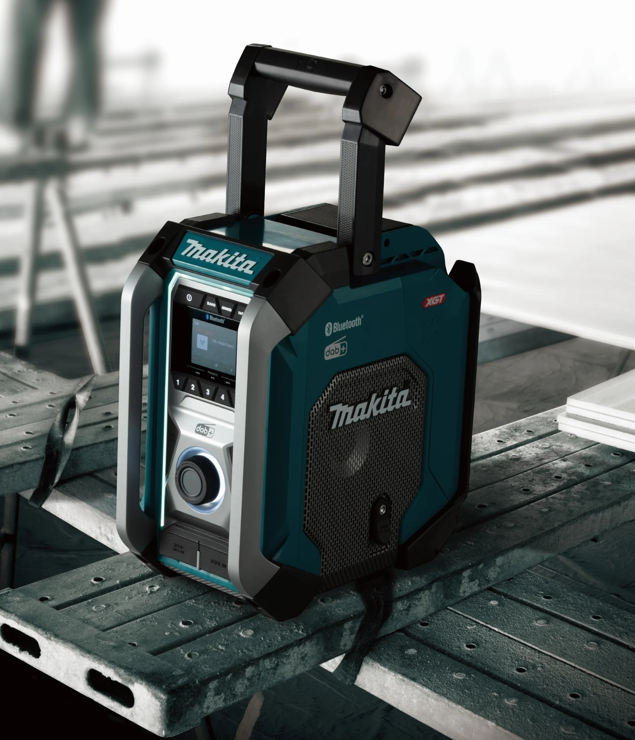 Makita MR007GZ - Radio da cantiere, 18 V-40 V max. (senza batteria, senza caricatore), petrolio