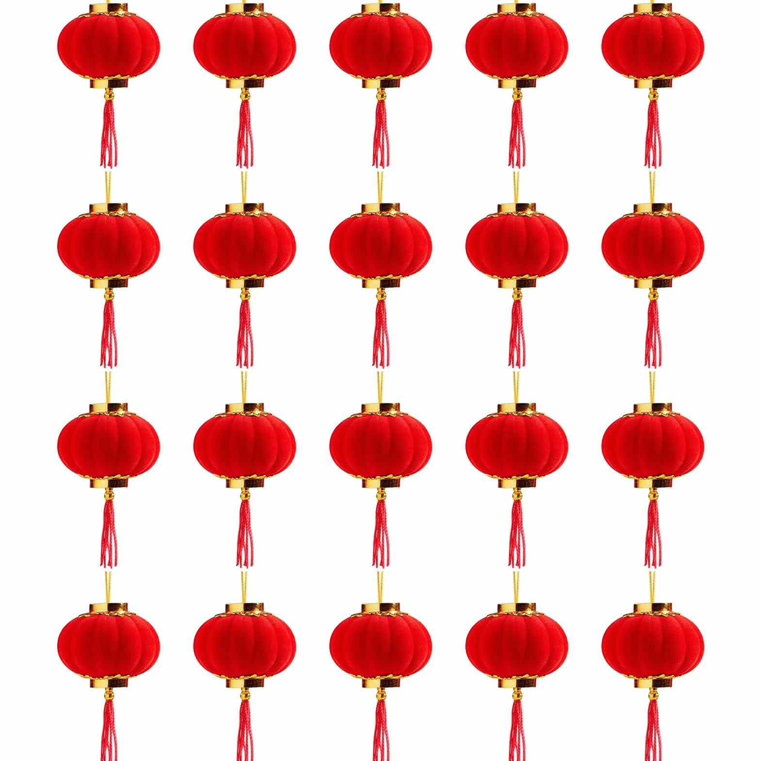 20 PCS Lanterna Rossa Cinese Piccola, Mini Festival di Primavera Lanterna Fortunata, Adatto per Festival di Primavera, Feste, Matrimoni e Decorazioni per la Casa