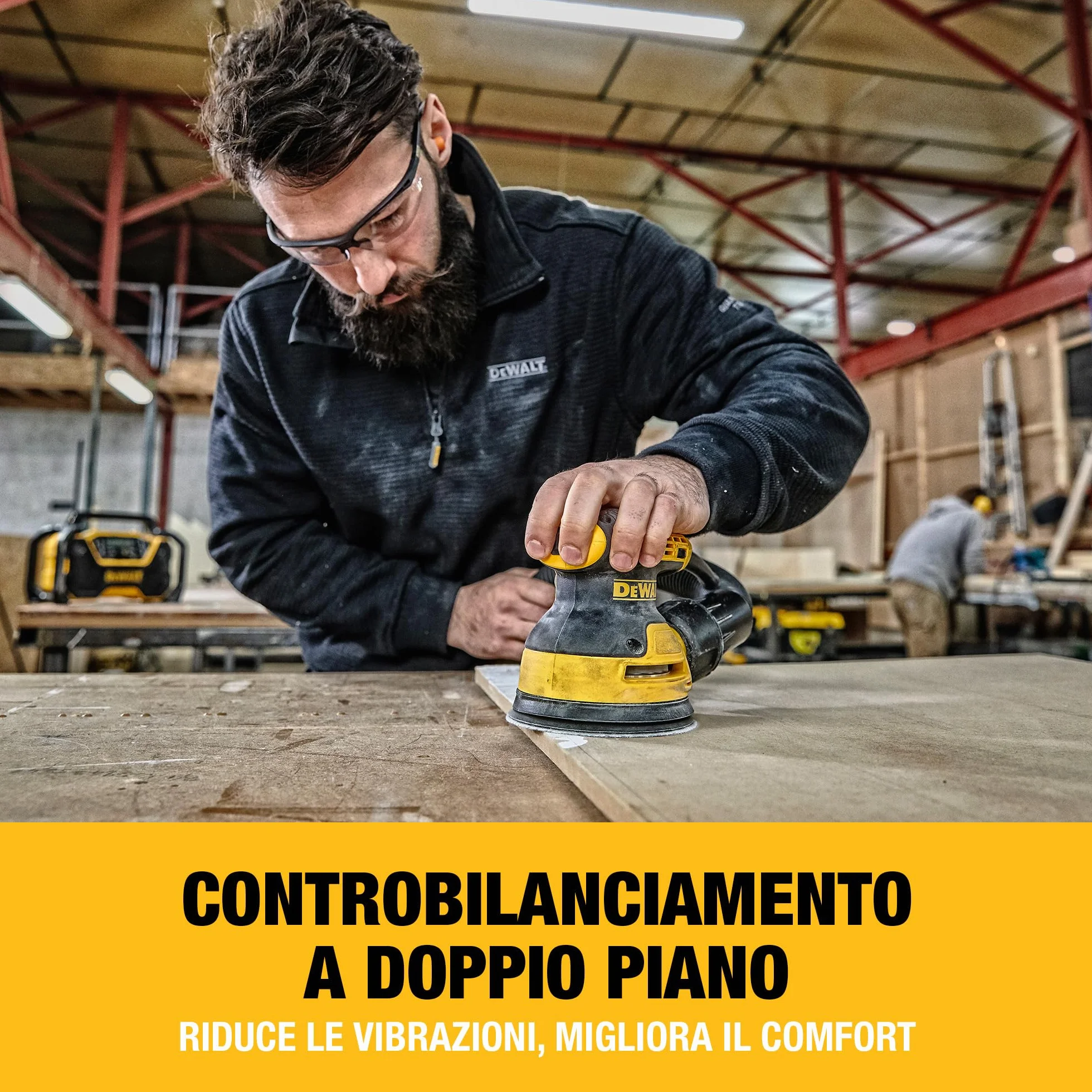 DEWALT DWE6423-QS Levigatrice rotorbitale 126 mm