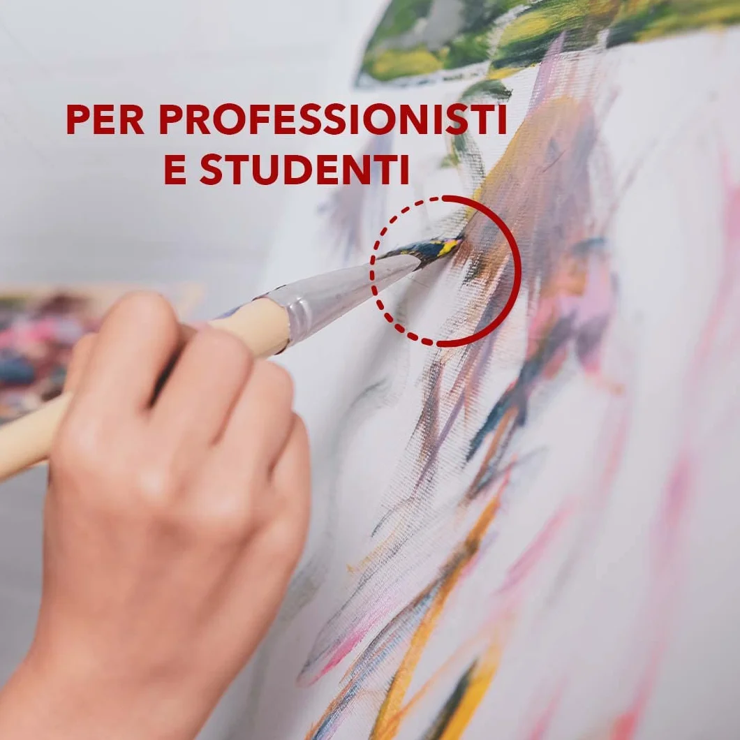 Pryma Tela da Pittura Tonda Ø 50 cm - Telaio Rotondo per Dipingere di Alta Qualità, Ideale per Artisti e Hobbisti - Tela per Acrilico, Olio e Tecniche Miste