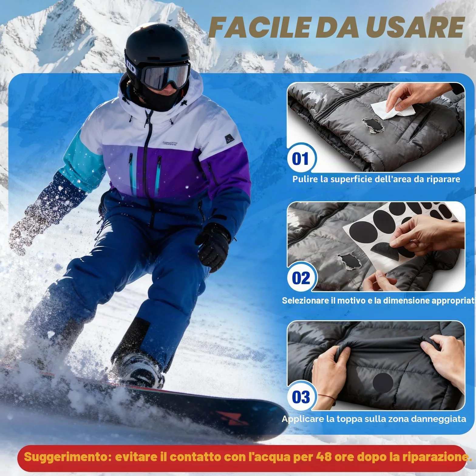 Toppe Adesive per Piumini Nero, 35 Pezzi Toppe Adesive per Tessuti, Toppa per Giubbotti, Toppa Riparatori Impermeabili In Nylon, Patch Adesivi per Tessuti, Zaini, Sacchi a Pelo, Tende