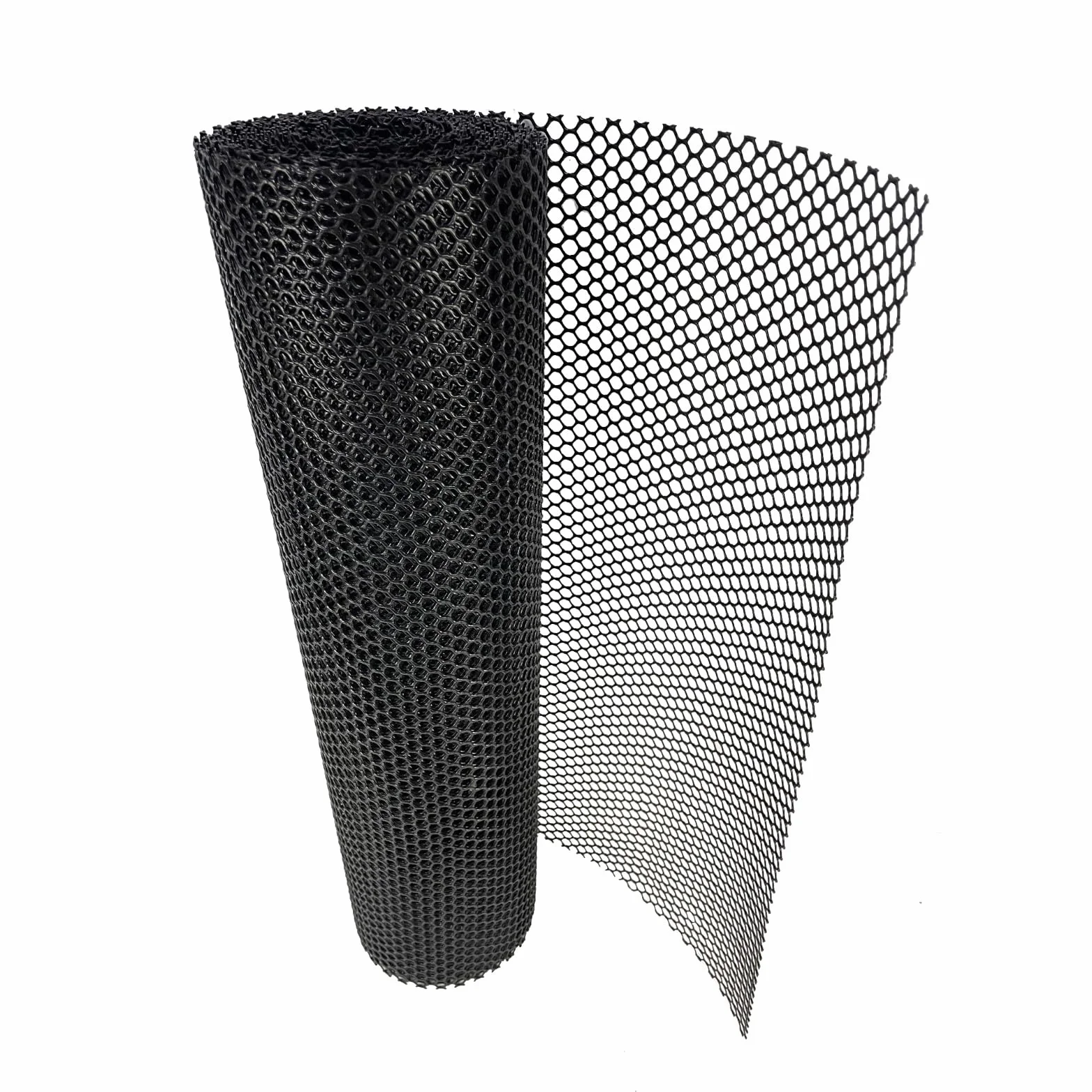 Baki Rivestimento per mensole da bar, in rete di vetro, bianco e nero, 60 cm x 10 m, colore: nero