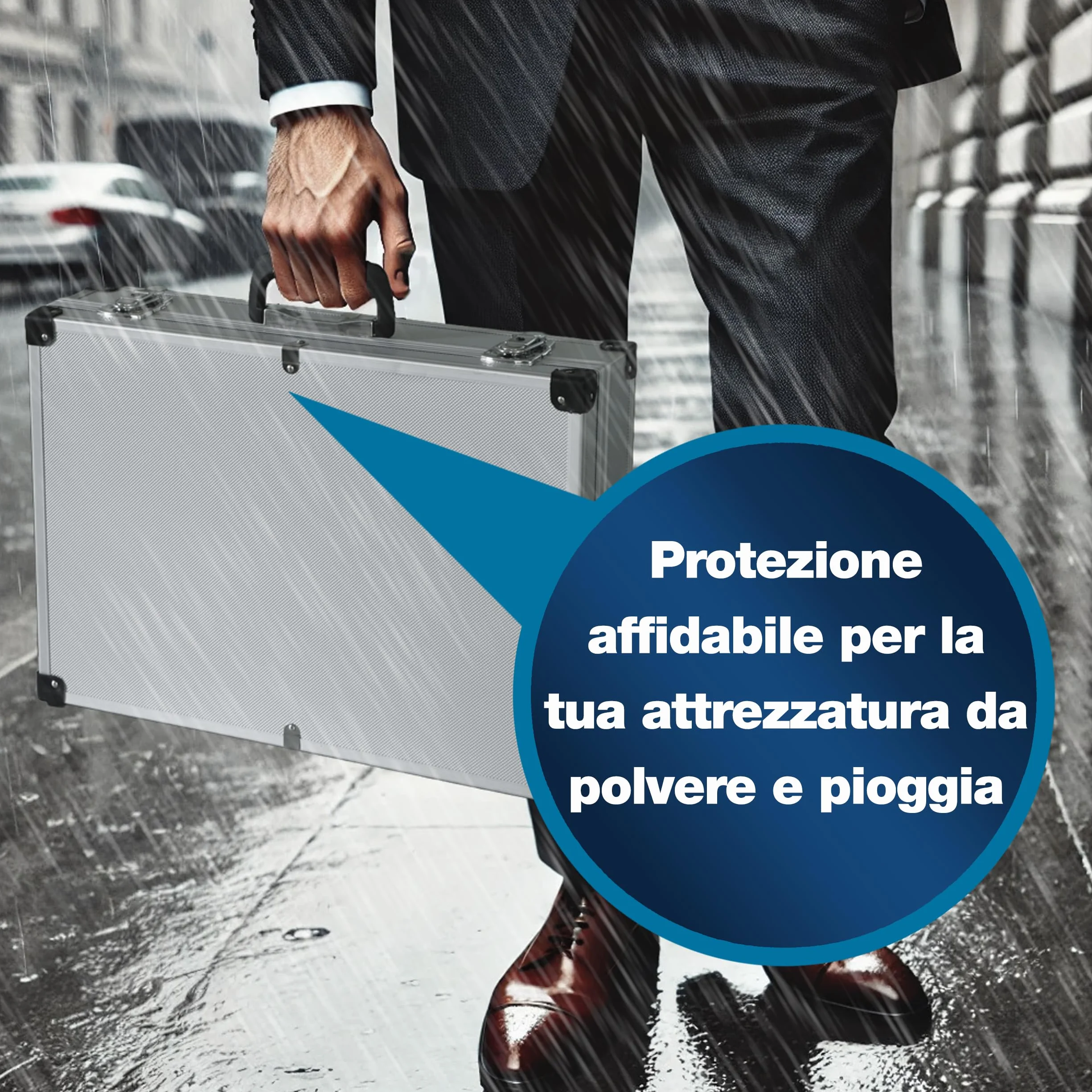 Peaktech 7270 Custodia Universale Strumenti Misura Alluminio 500x350x120 mm