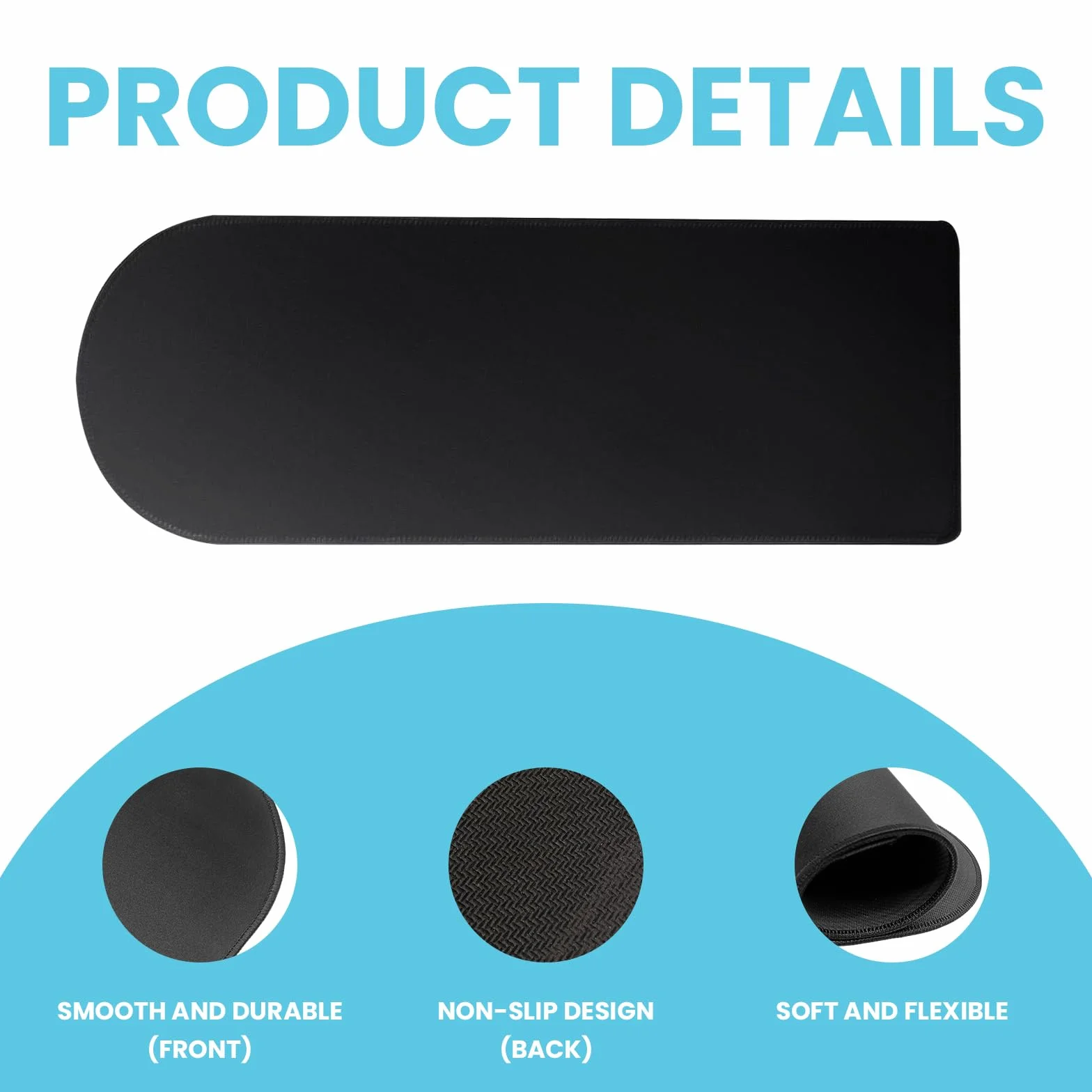 Ninja Slushie FS301EU KLAMER Slush Pad Scorrevole 46 cm x 17 cm Assorbe Macchie d'acqua nero