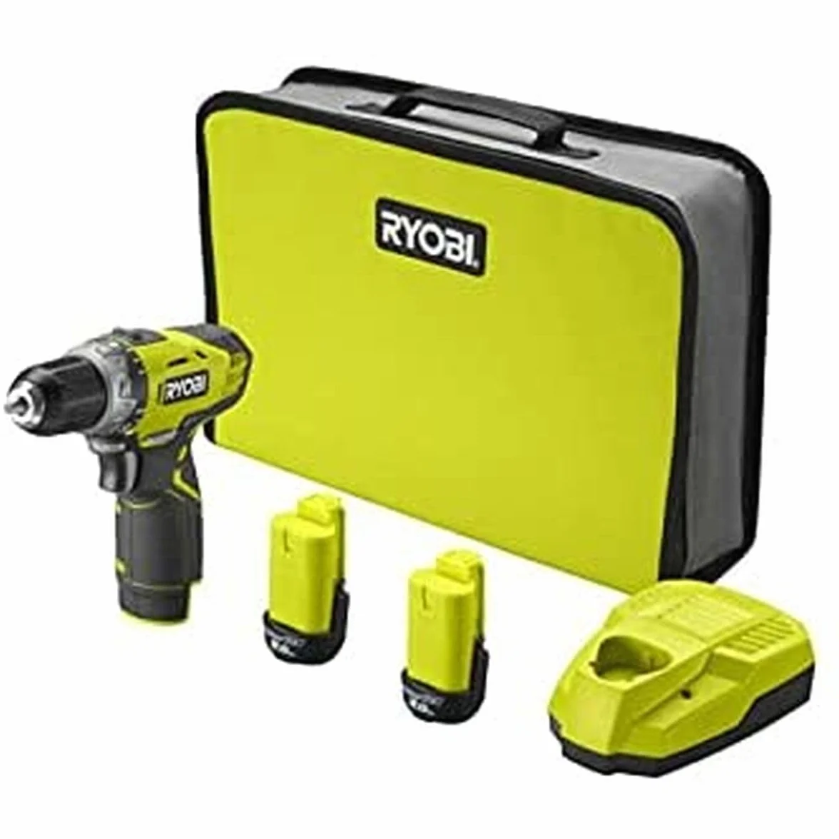 Trapano avvitatore RYOBI 12V - 2 batterie 2.0Ah - 1 caricatore RCD1201-220S