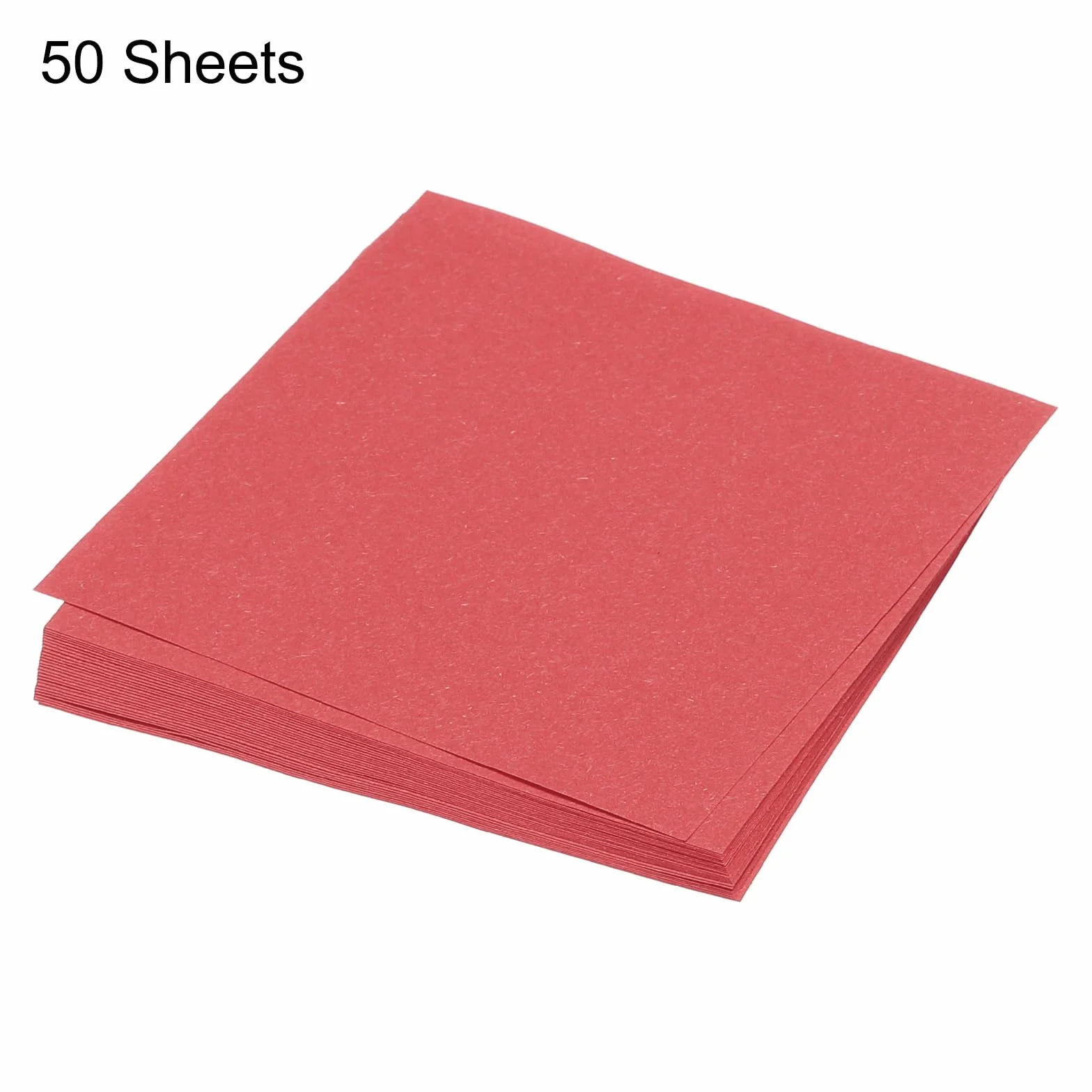 QUARKZMAN 50 Fogli Carta Origami Doppio Lato Rosso Brillante 10 x 10cm 70gsm Foglio Carta Pieghevole Quadrato per Progetti Artistici Principianti Decorazioni Regalo