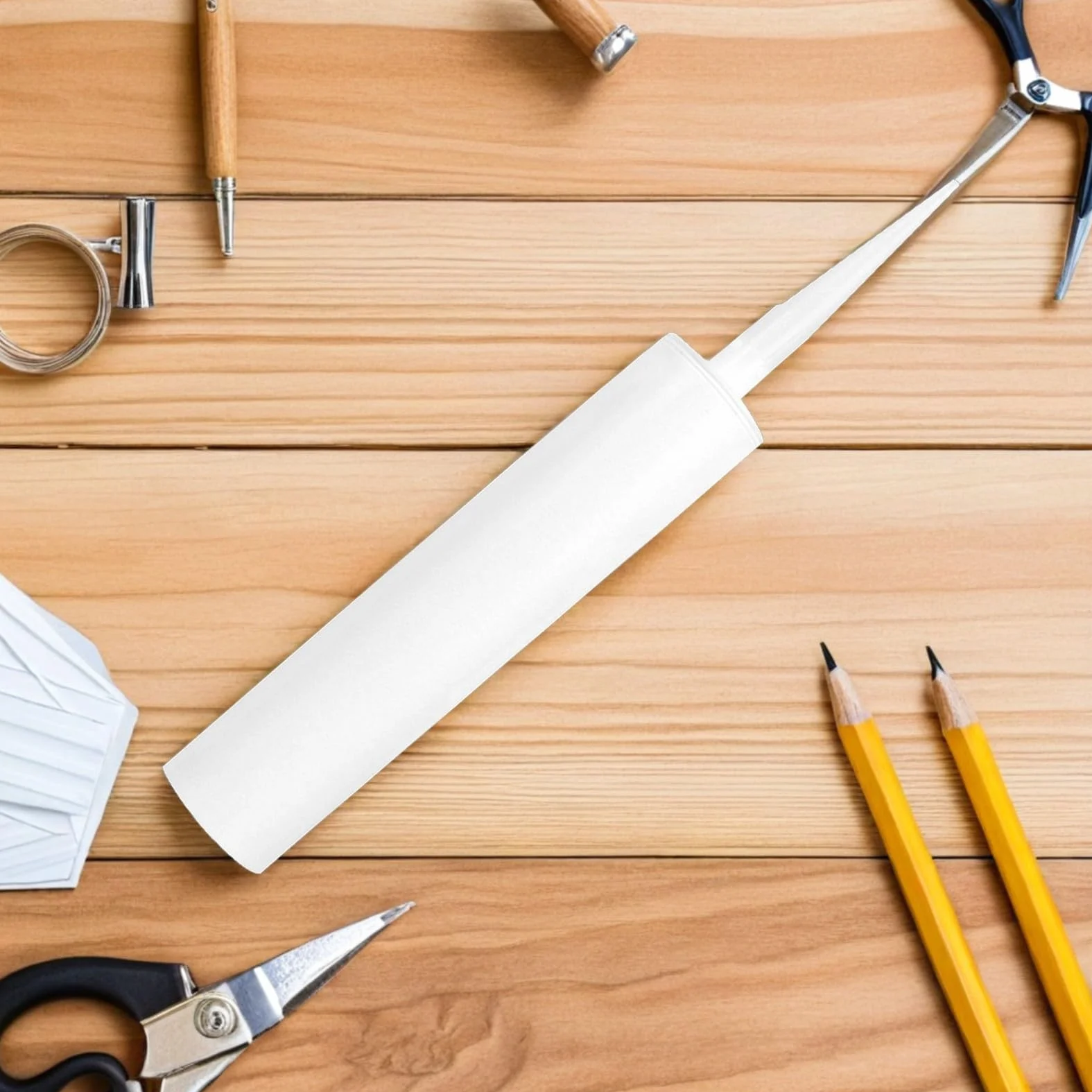 3pezzi Tubi Vuoti per Sigillanti Riutilizzabili Cartucce Siliconiche Vuote per Calafataggio e Riparazioni Design Resistente e Maneggevole per Crepe Piastrelle e Adesivi Casa