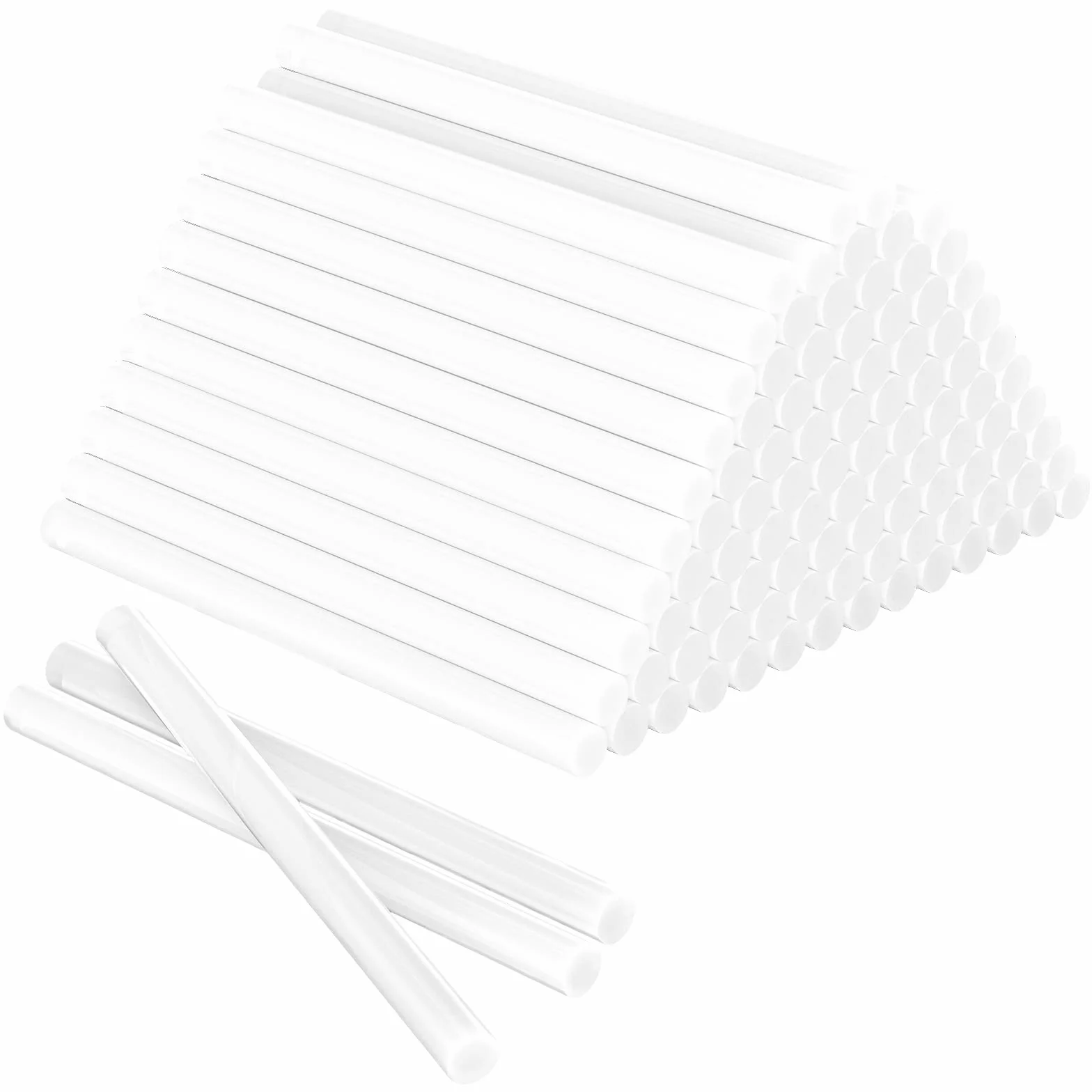 Relota 100 pezzi Colla a Caldo 7 x 100 mm, Stick Colla a Caldo Trasparente per Pistola Colla a Caldo, Kit Bastoncini di Colla Asciugatura Rapida per Fai da Te, Riparazione e Fissaggio