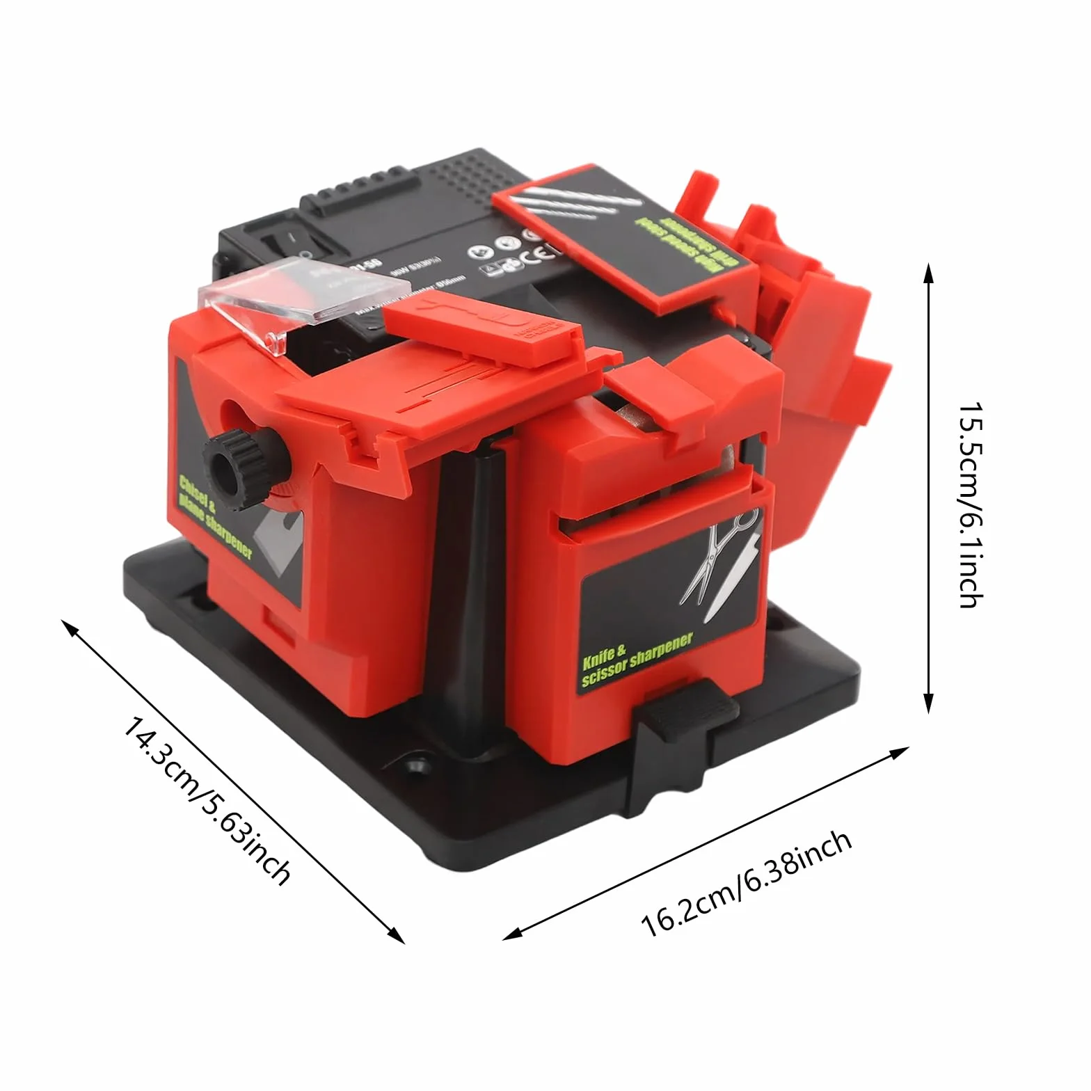 Affilatrice multifunzione 96 W universale angolo regolabile 15-50° per trapano diametro 0.14-0.51 Z