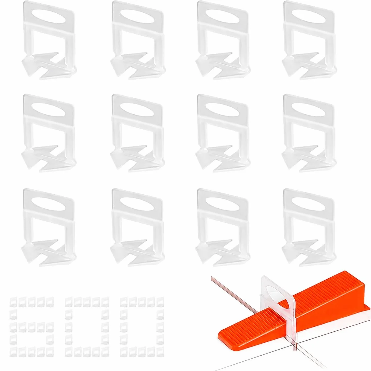 Pinze da Pavimento per Piastrellisti – 600 Distanziatori Livellanti 1mm per un Lavoro di Posa Preciso e Accurato