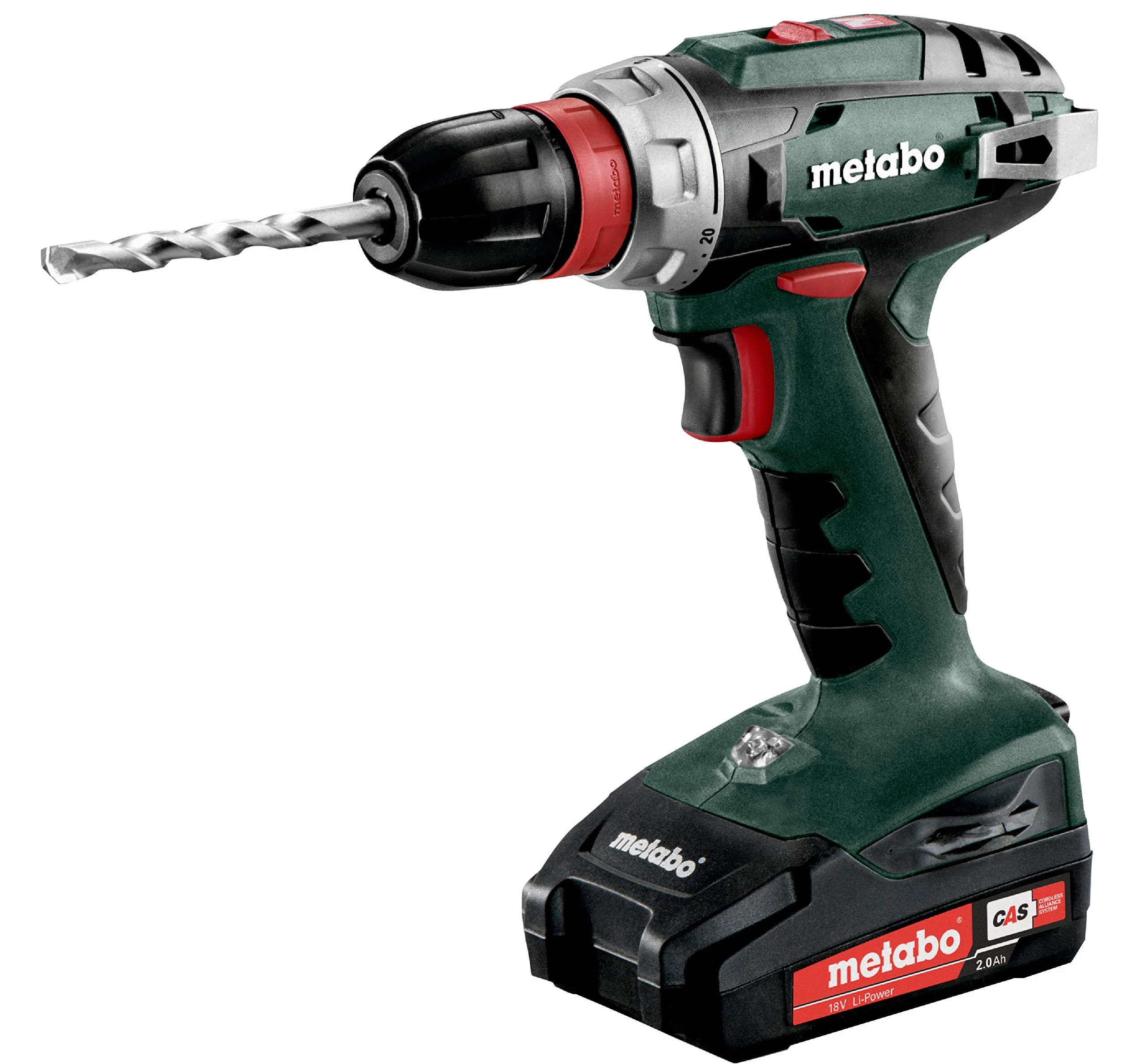 Metabo 602217880-18 quick set b ah 18v trapano cordless / 2.0, officina mobile,