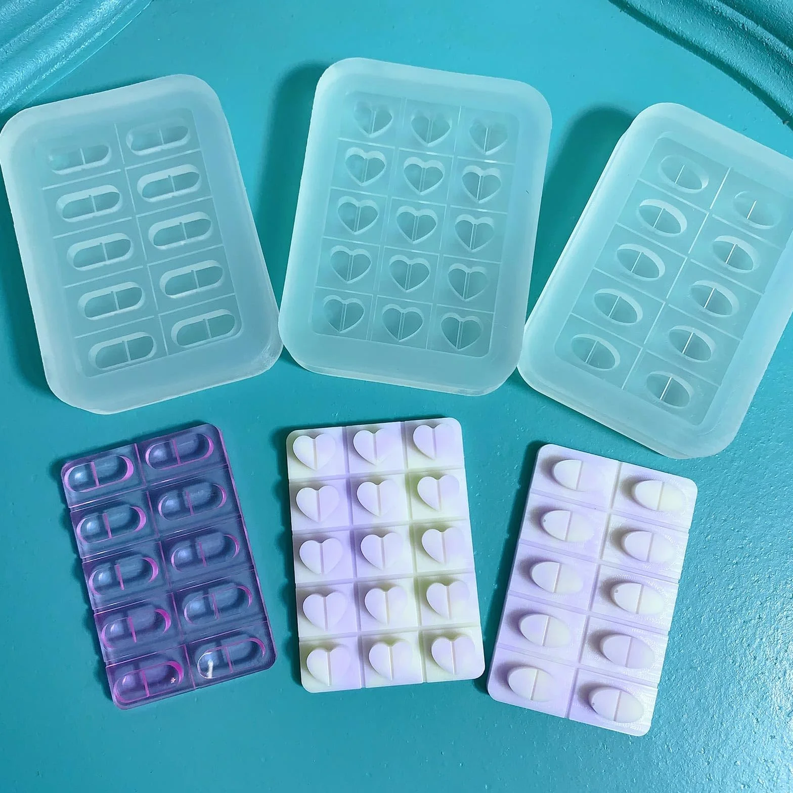 Stampi in silicone, stampo a forma di medicinali, facile da pulire, versatile, versione completa, stampo per pellet e compresse