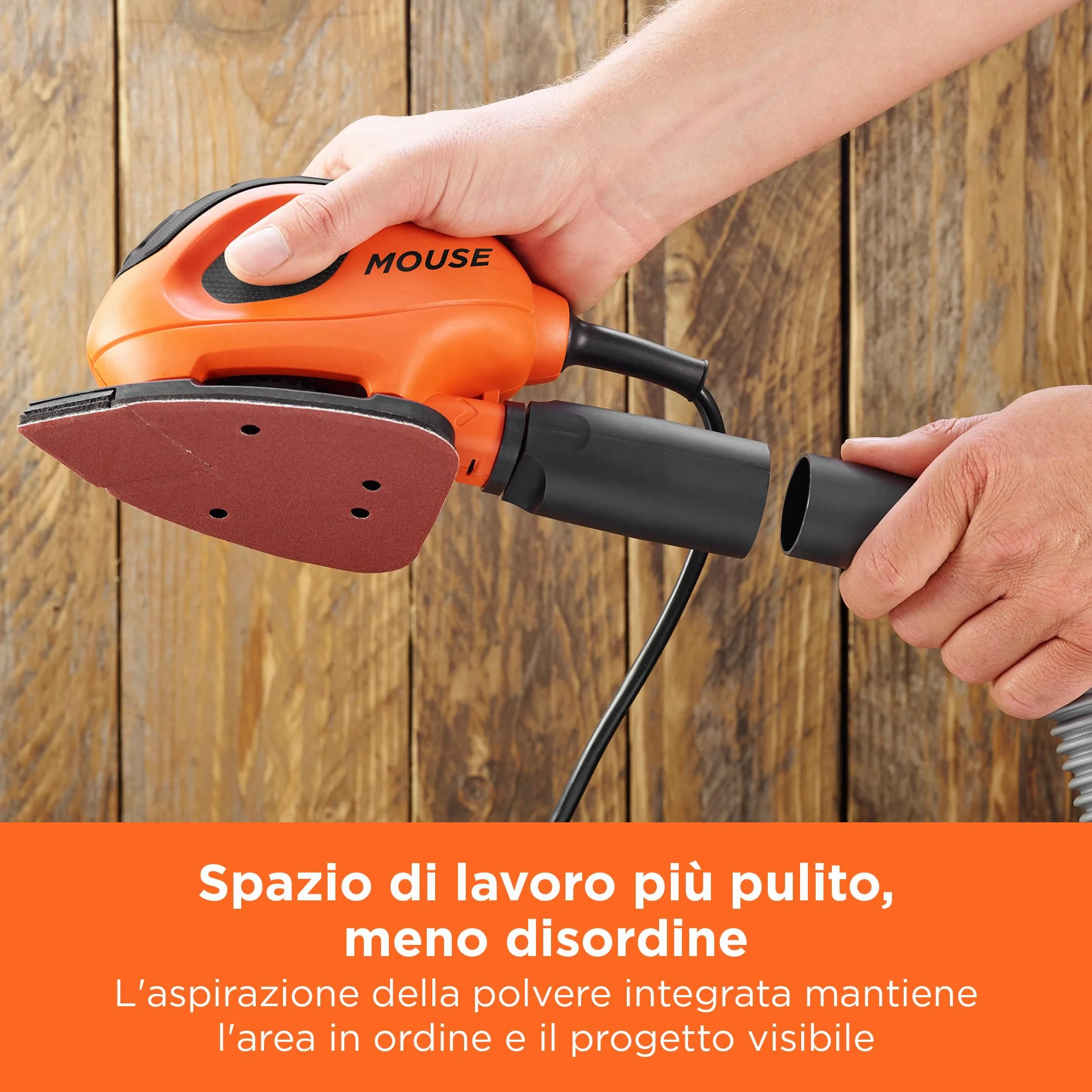 BLACK+DECKER BEW230BCA-QS Levigatrice compatta 55W con 10 accessori e borsa trasporto