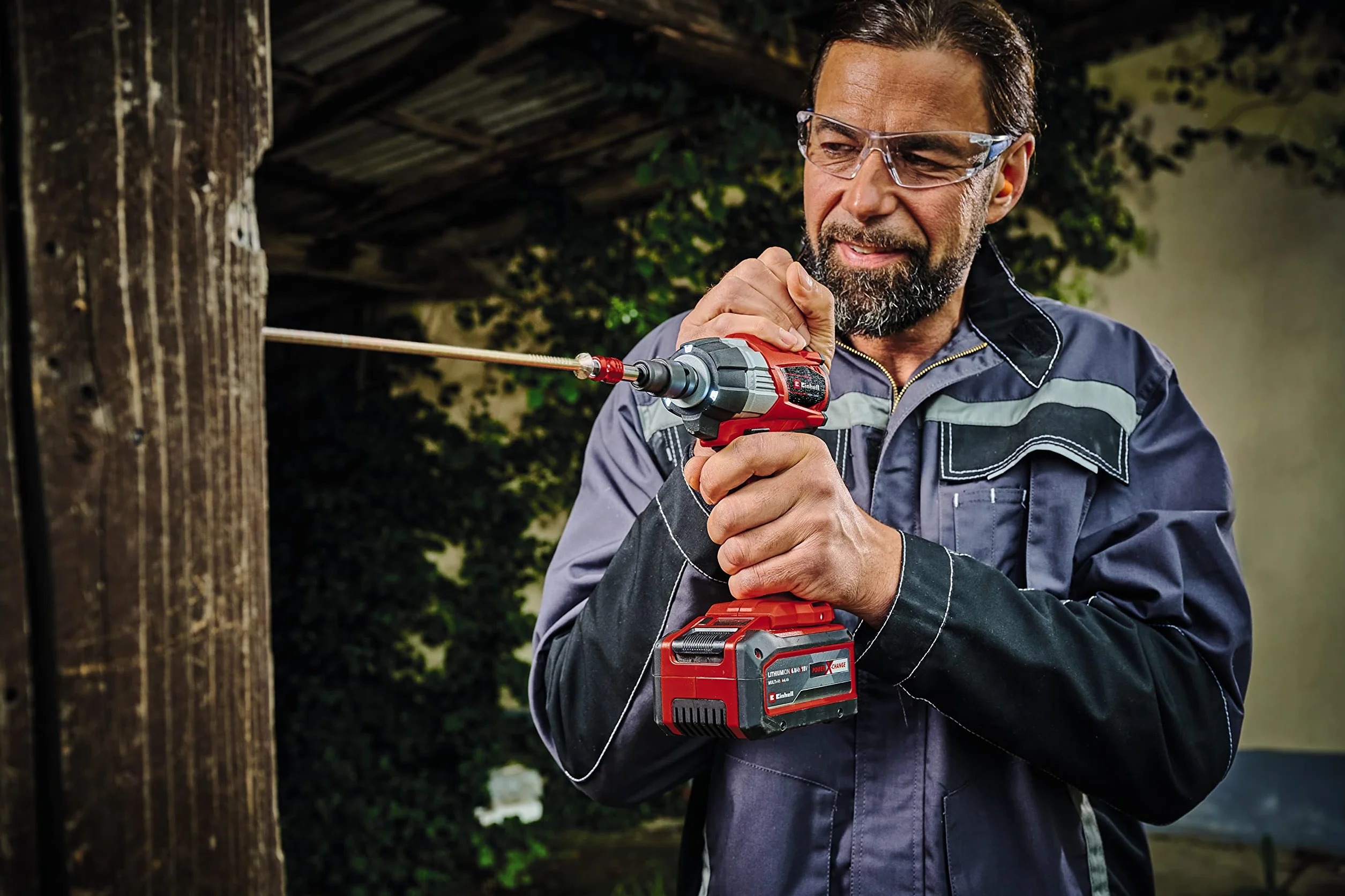 Einhell Avvitatore a impulsi a batteria TP-CW 18 Li Brushless-Solo Power X-Change (18V, motore brushless, giri al min. 0-2900, torsione 215Nm,adattatore bits esagonale,senza batteria e caricabatteria)