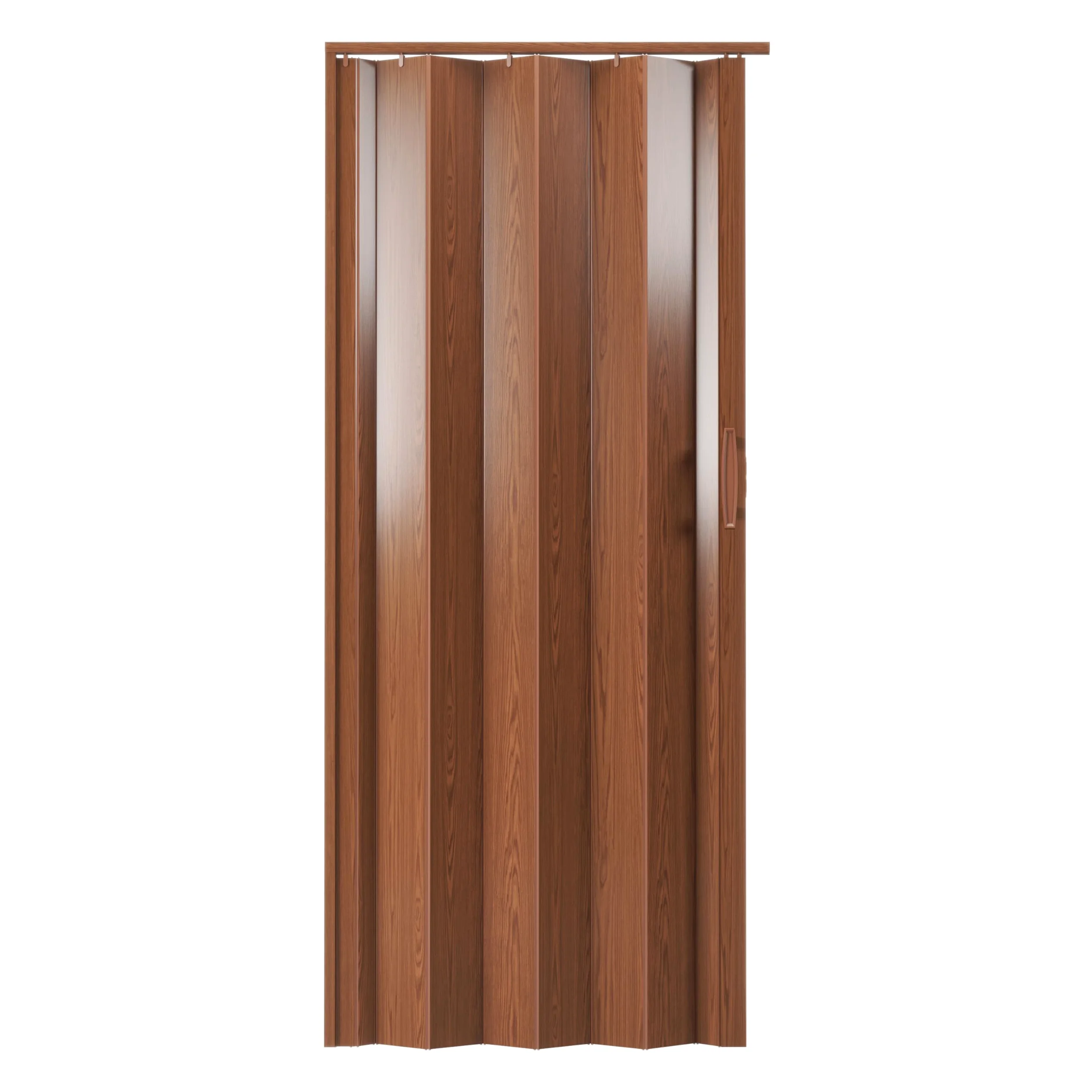 Studio Series 48" W PVC Pieghevole Fisarmonica Doors, Noce