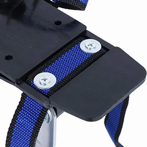 Trampoli da lavoro in lega di alluminio, trampoli per cartongesso con cinghia di fissaggio, altezza regolabile da 24 a 40 pollici per la decorazione della pittura Soffitto intonacatori (Argento)