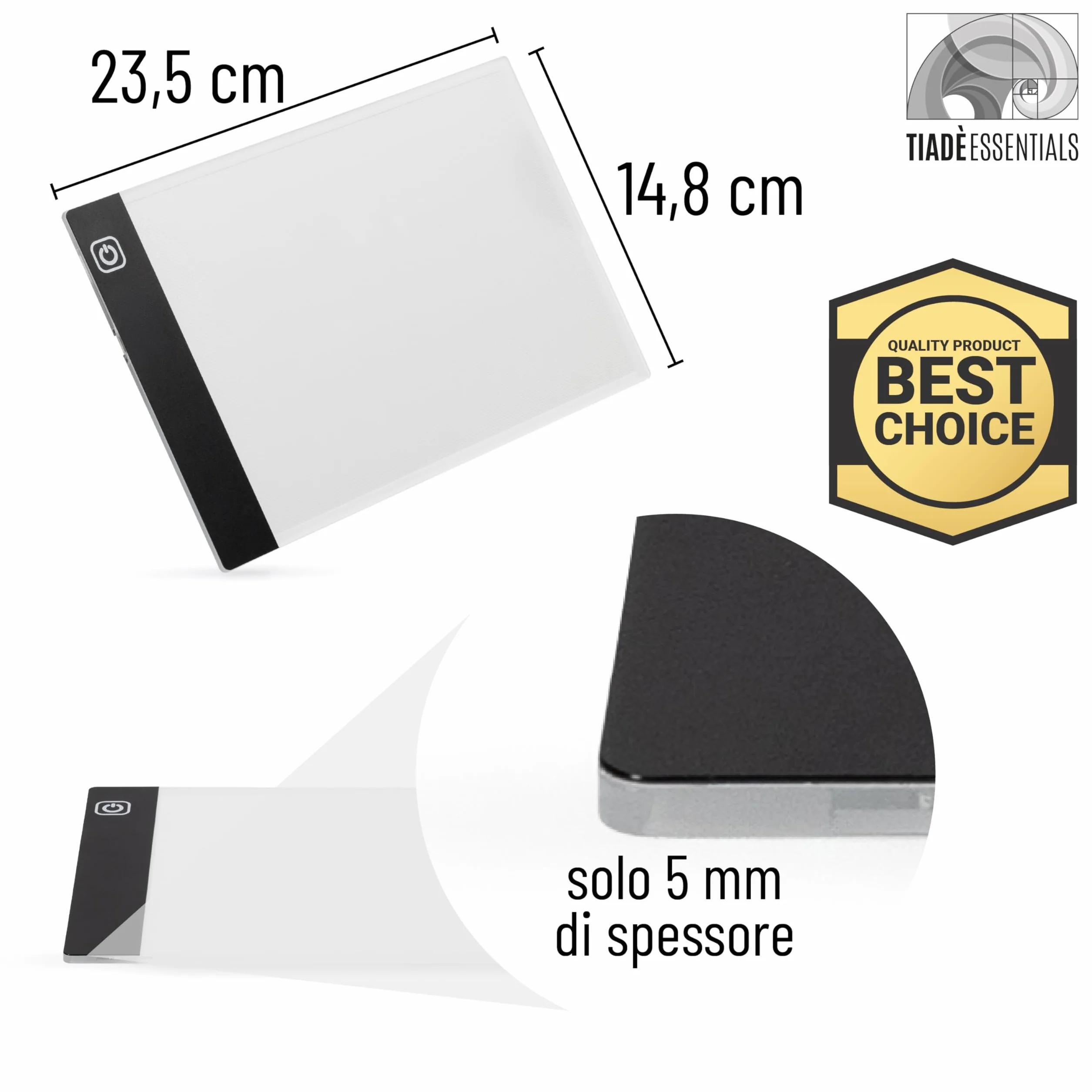 Lavagna Luminosa per Disegnare A5 - Tavola Luminosa per Disegnare LED con Luminosità Regolabile