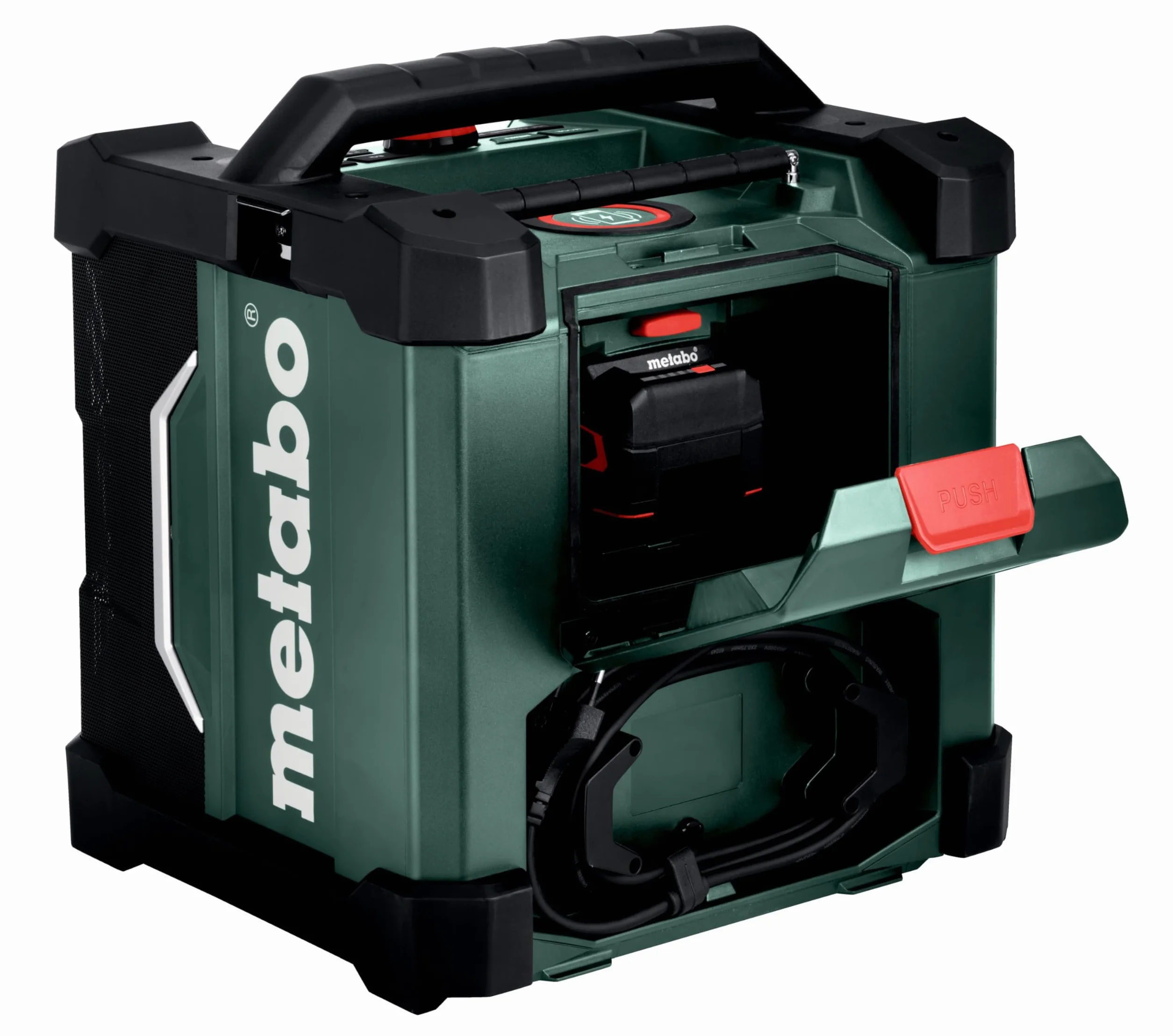 Metabo Radio da cantiere RC 12-18 32 W BT DAB+, 18 V, con Bluetooth e AUX, classe di protezione IP 54, radio 600779850