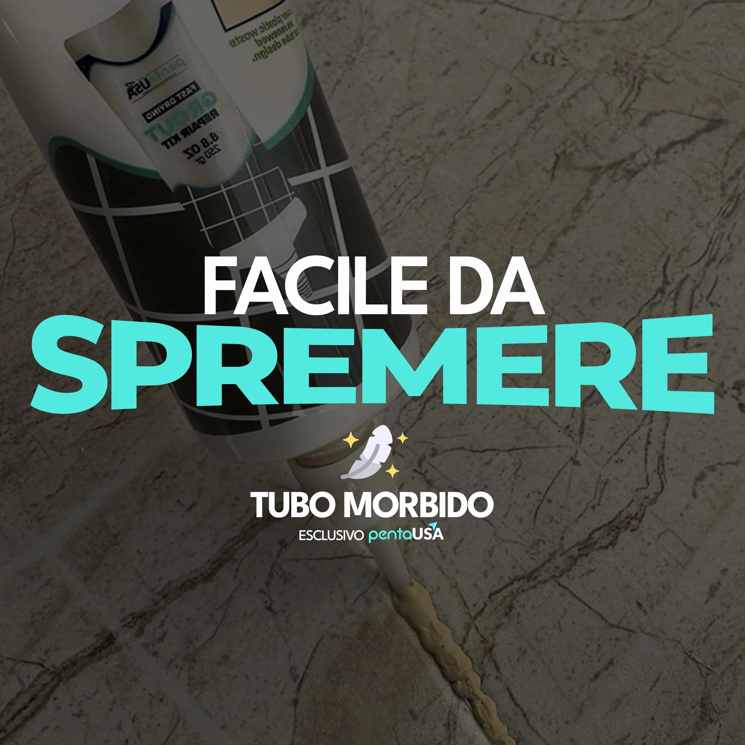 Riparazione Fughe Piastrelle - Tubetto Riempitivo Ripara e Rinnova, Malta per Piastrelle, Asciugatura Rapida + Raschietto, Stucco inodore - 250gr (Bianco)