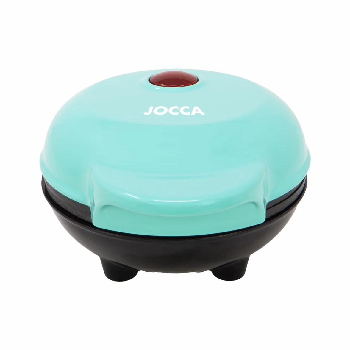Jocca Macchina per Waffle Rotonda 500W Piastre Antiaderenti Display LED Cool Touch