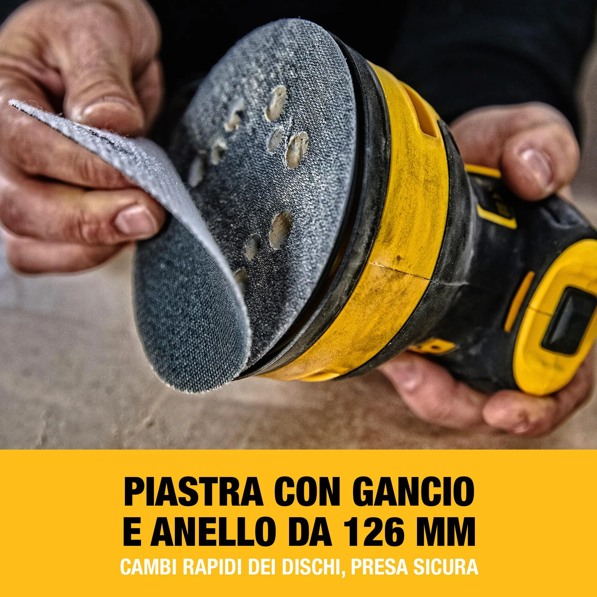 DEWALT DWE6423-QS Levigatrice rotorbitale 126 mm