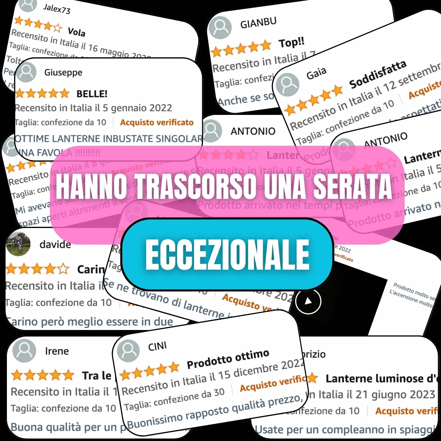 TellementHappyTM lanterna cinese volante, colorata, in carta 100% biodegradabile, qualità superiore, dimensioni: 90 x 60 cm. Ideale per eventi, matrimoni, feste, Capodanno; confezione da 10 pezzi. blu