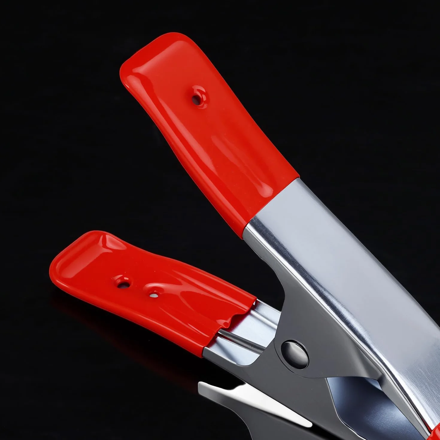 QWORK® Set di 6 Morsetti a Molla in Metallo 140 mm - Apertura 45 mm - Maxi Pinze per Foto & Bricolage